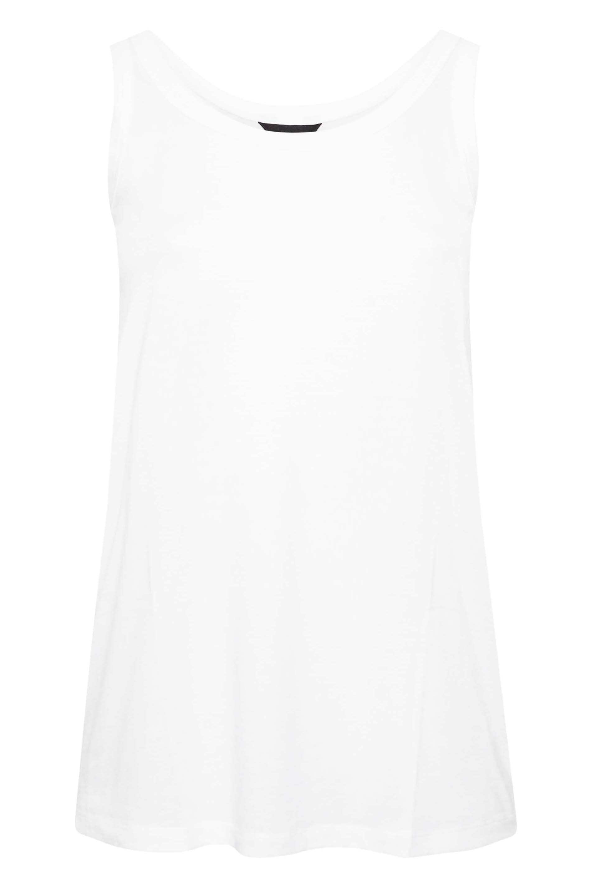 White Vest Top | Yours Clothing 6