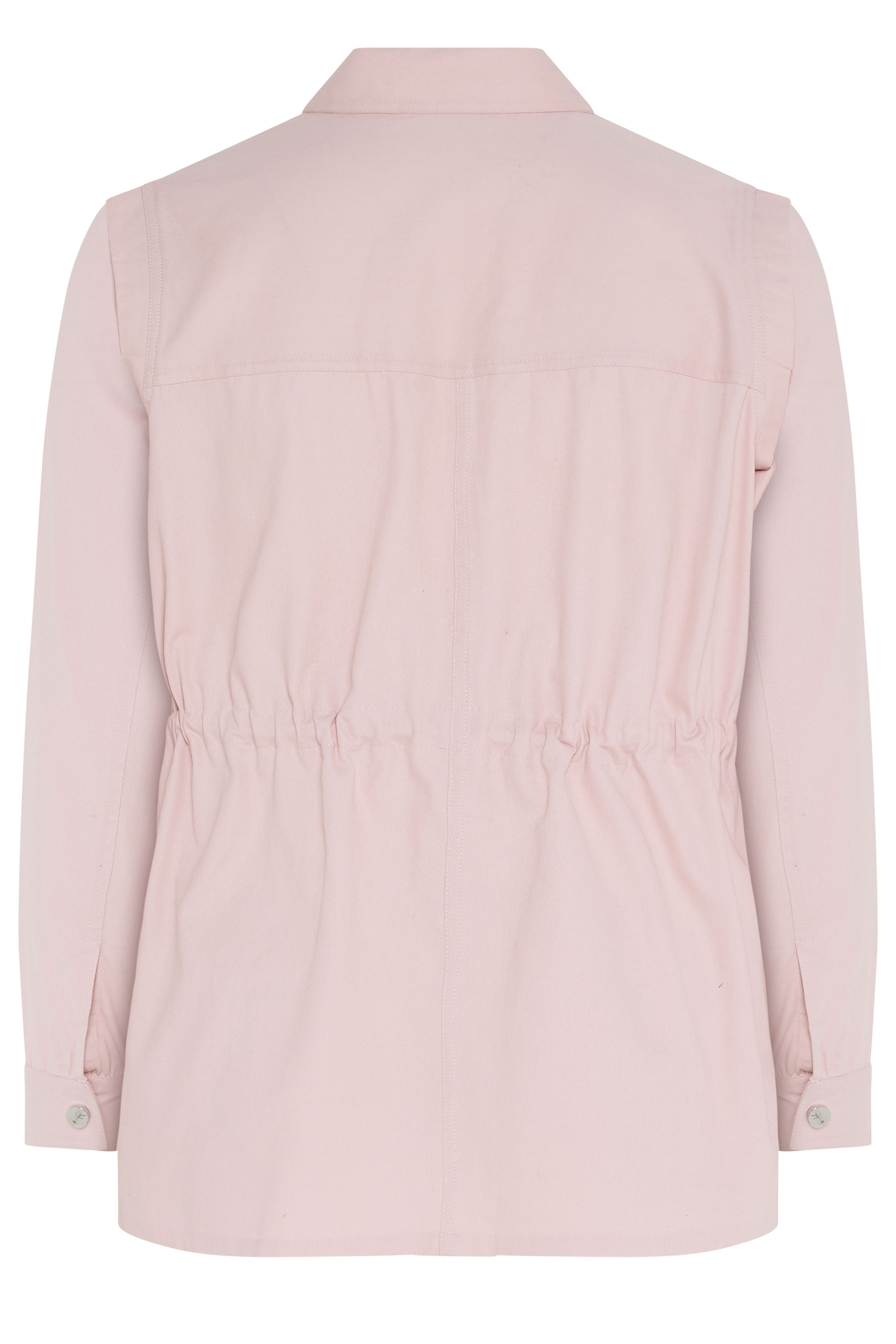 YOURS Plus Size Light Pink Carpenter Jacket | Yours Clothing 7