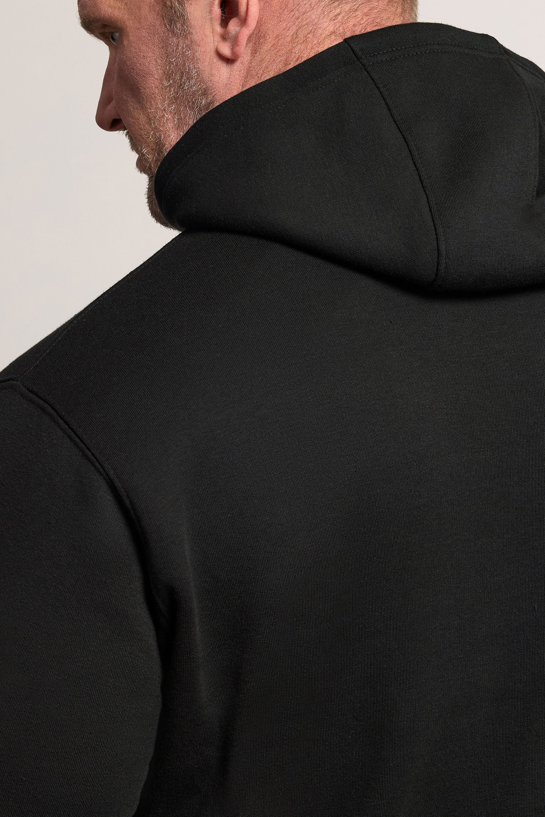 BadRhino Big & Tall Black Front Pocket Hoodie | BadRhino 4