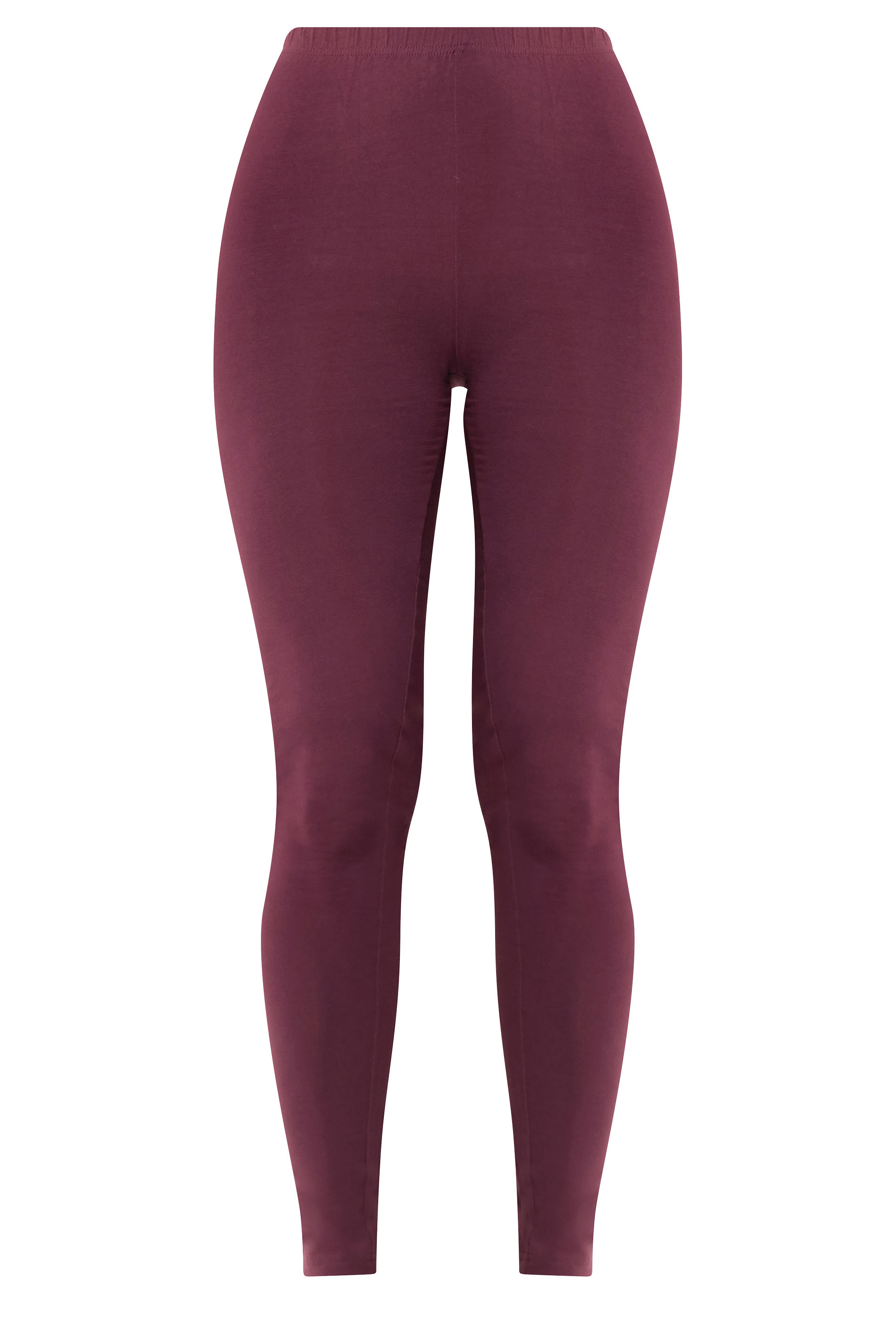 LTS Tall Women's Burgundy Red Cotton Stretch Leggings | Long Tall Sally 5