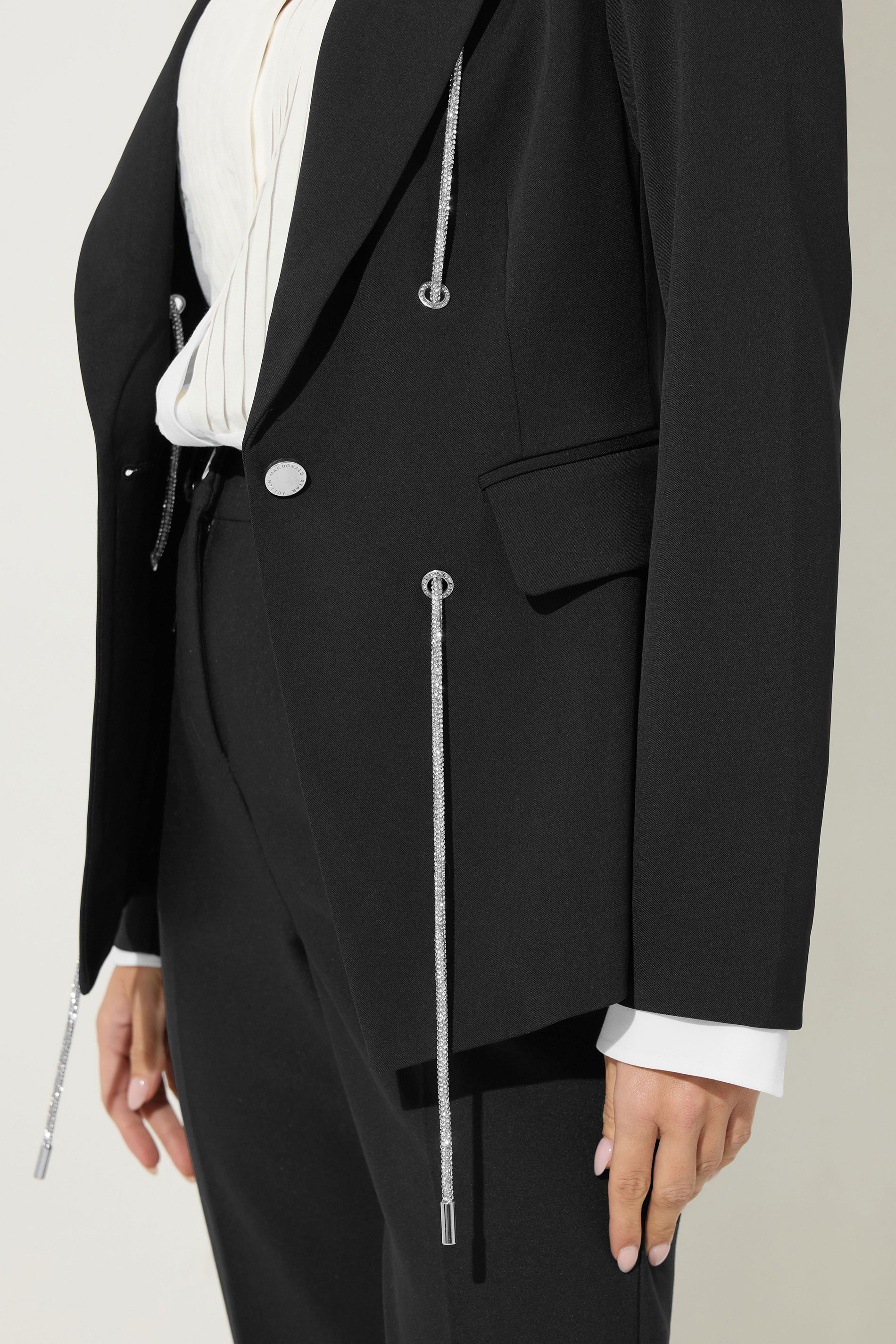 STAR Black Diamante Detail Blazer | StarByJM 5