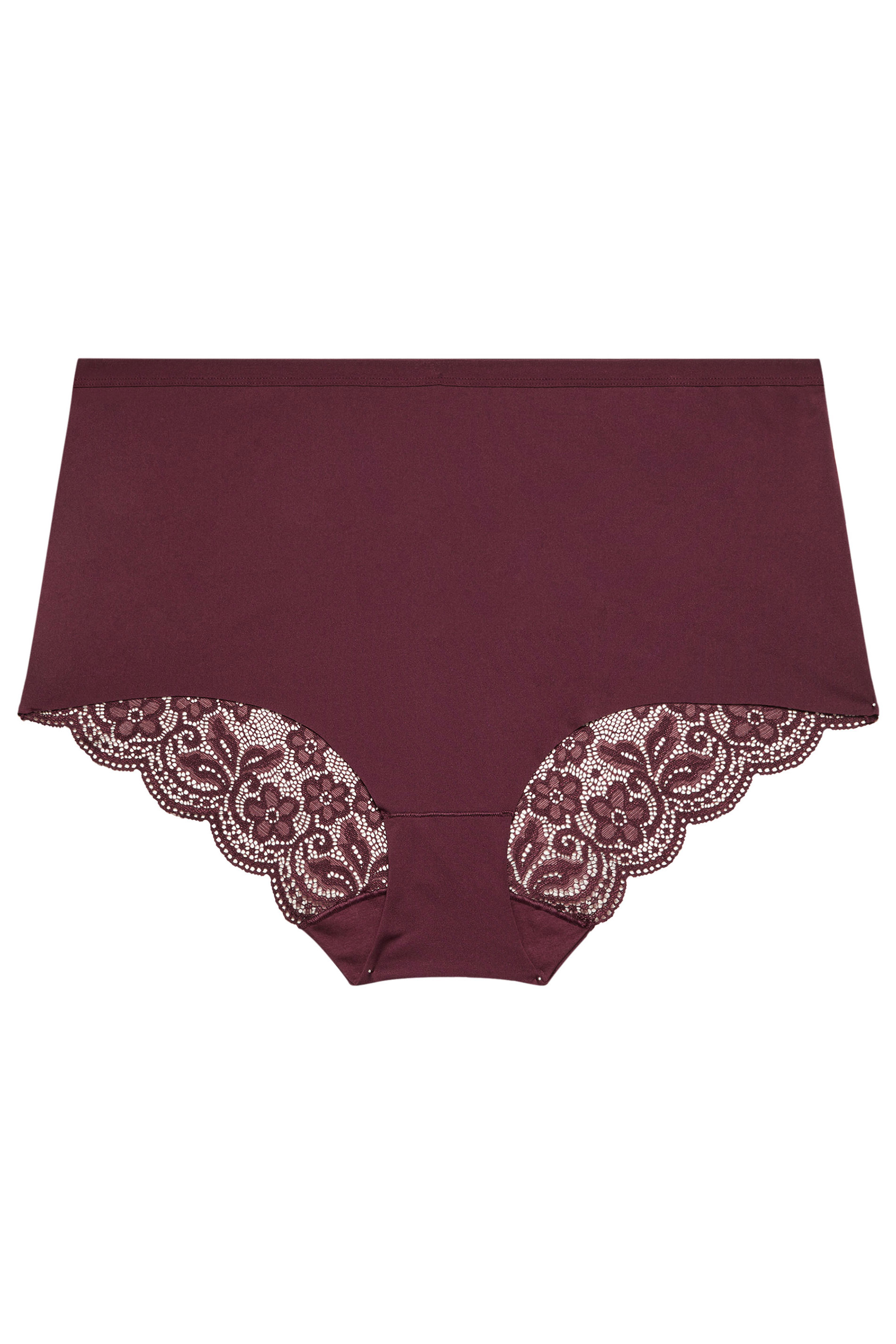 YOURSET 3 PACK Plus Size Red Lace Back High Waisted Knickers | Yours Curve 9