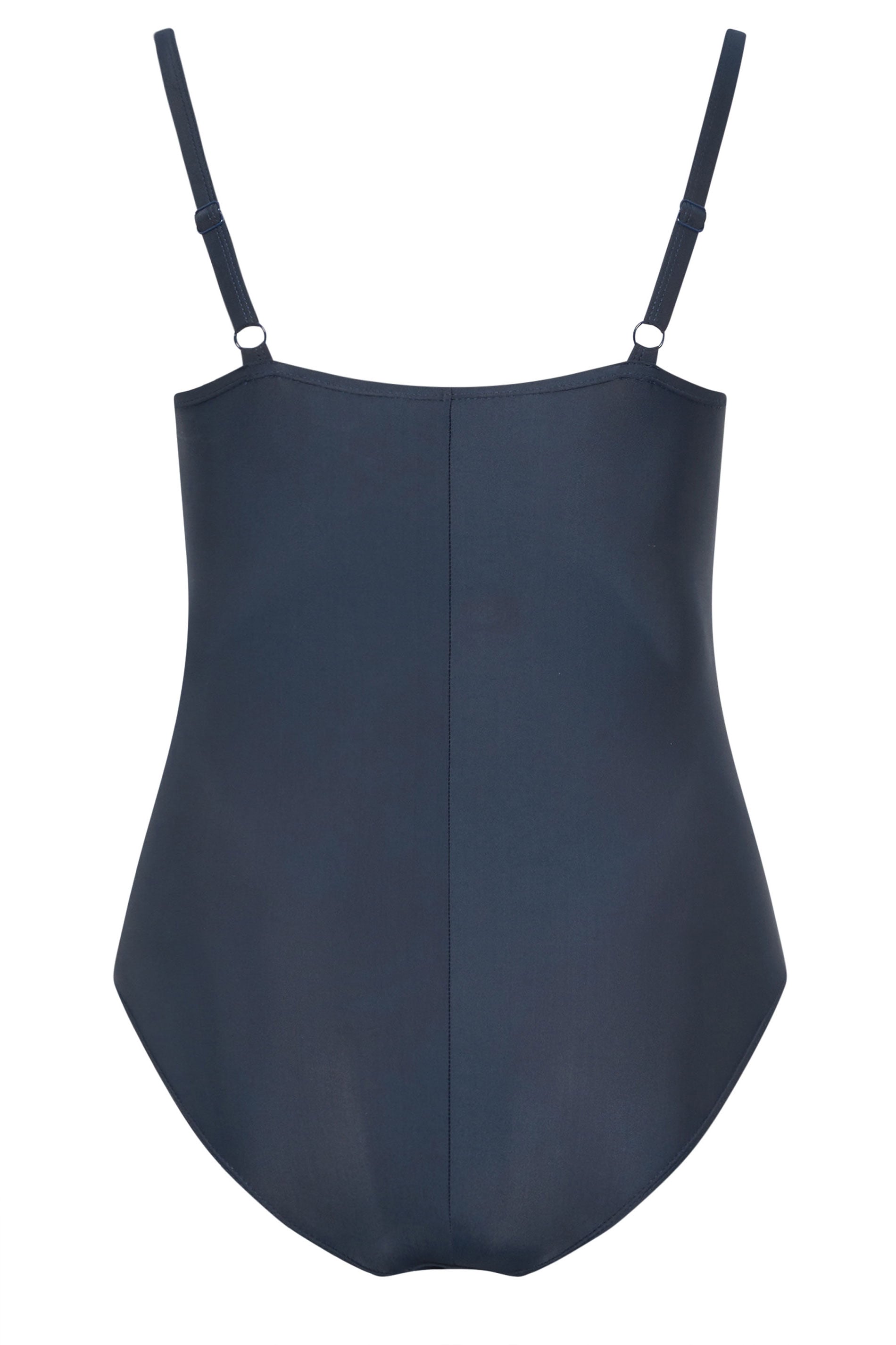YOURS Plus Size Navy Blue Stripe Swimsuit | Yours Clothing 7