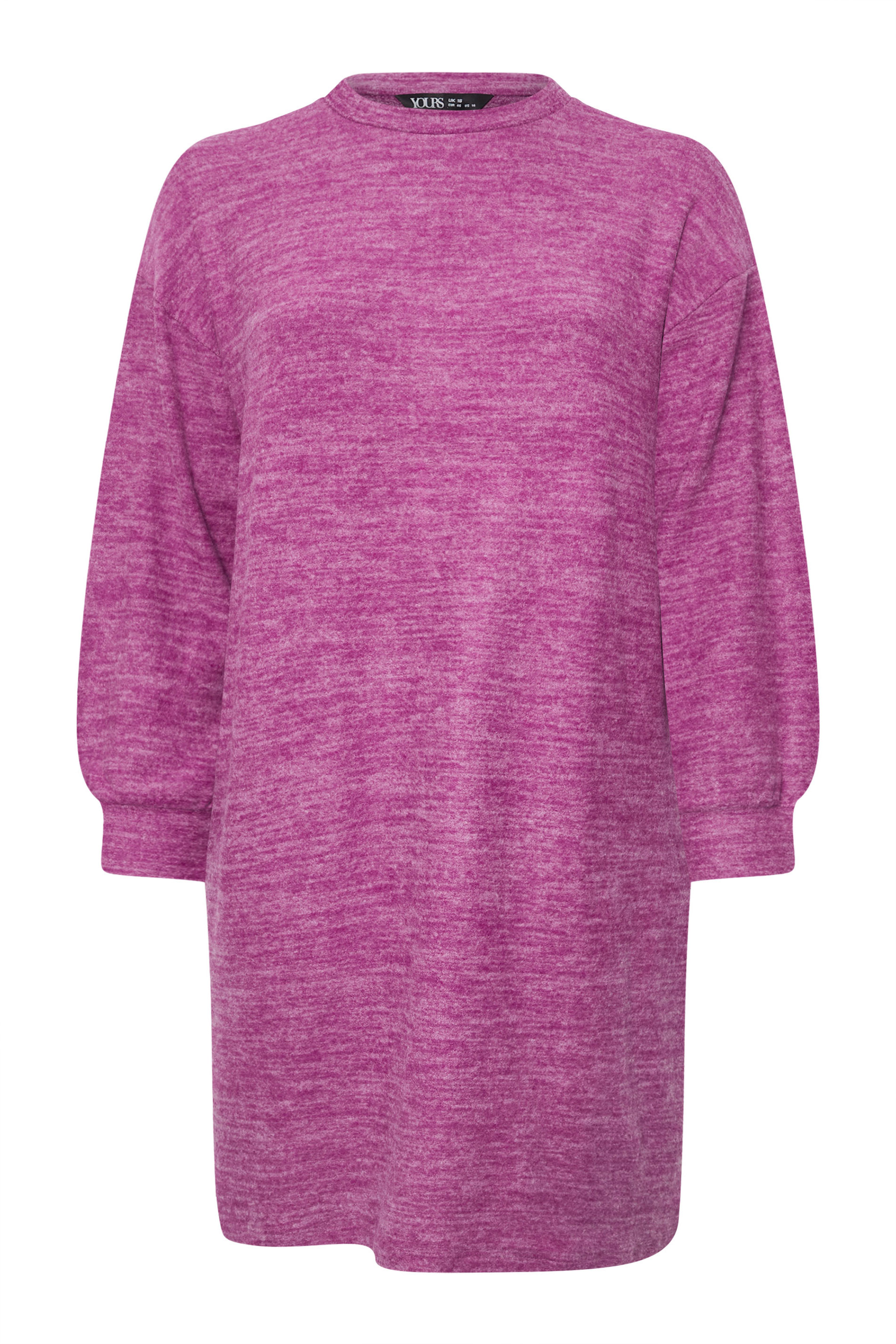 YOURS Plus Size Pink Soft Touch Jumper Dress | Yours Clothing 5