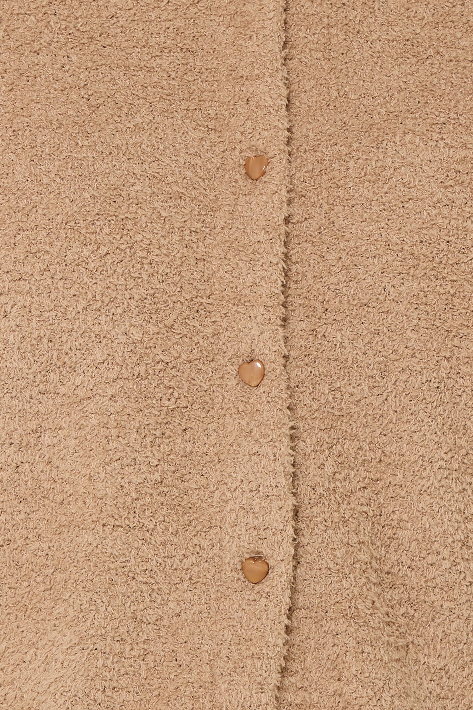 YOURS Plus Size Camel Brown Chenille Cardigan | Yours Clothing 5