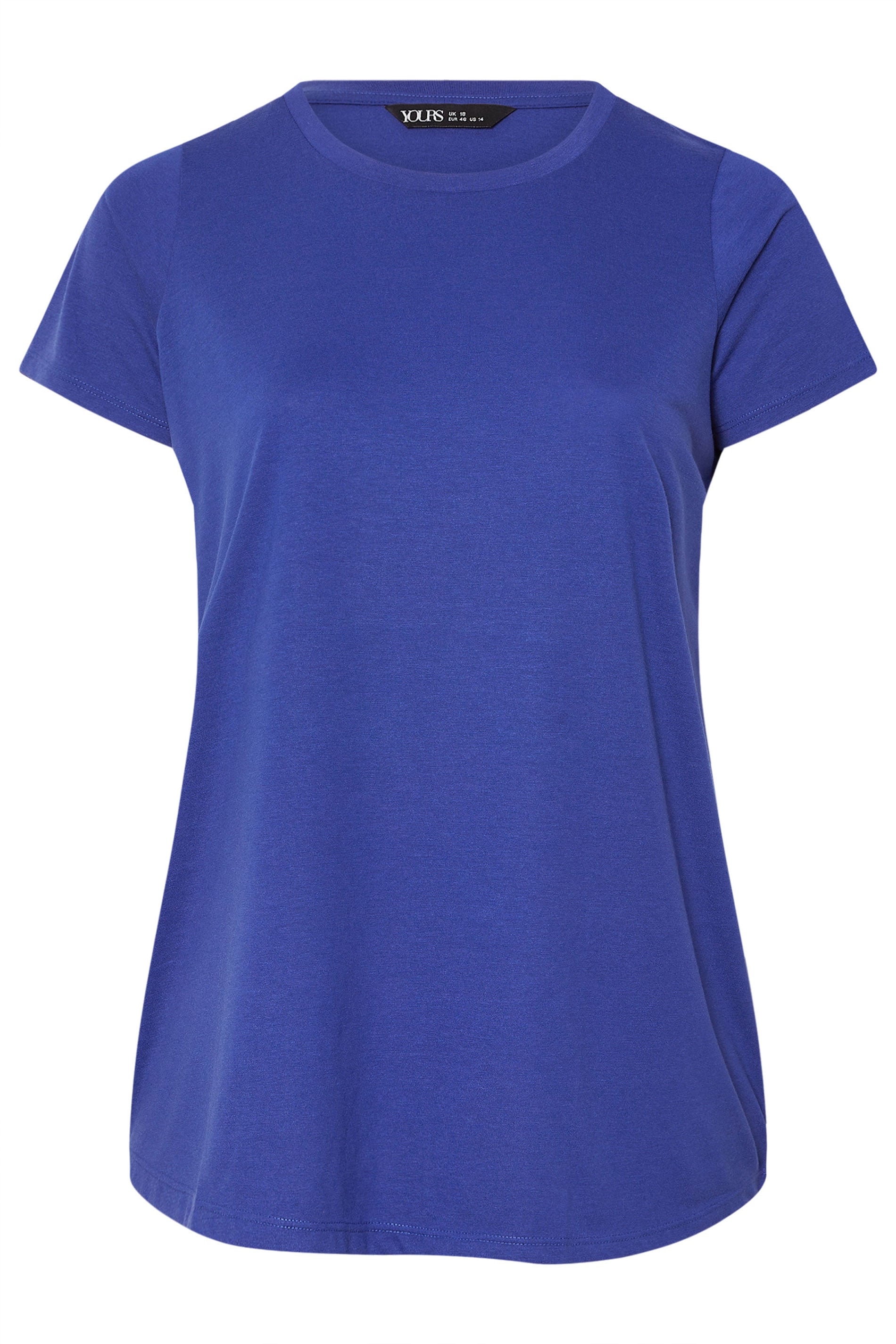 YOURS Plus Size Cobalt Blue Core T-Shirt | Yours Clothing 5