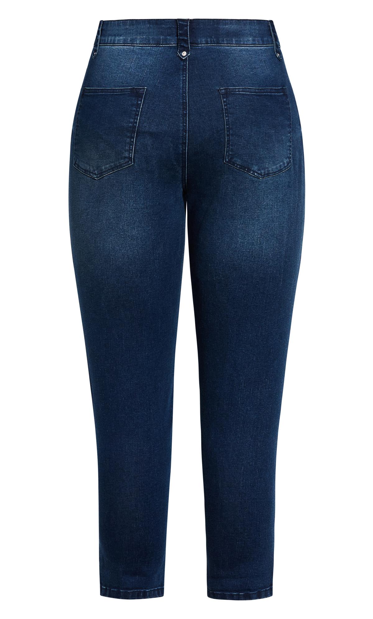 Evans Blue Dark Wash Skinny Jeans | Evans