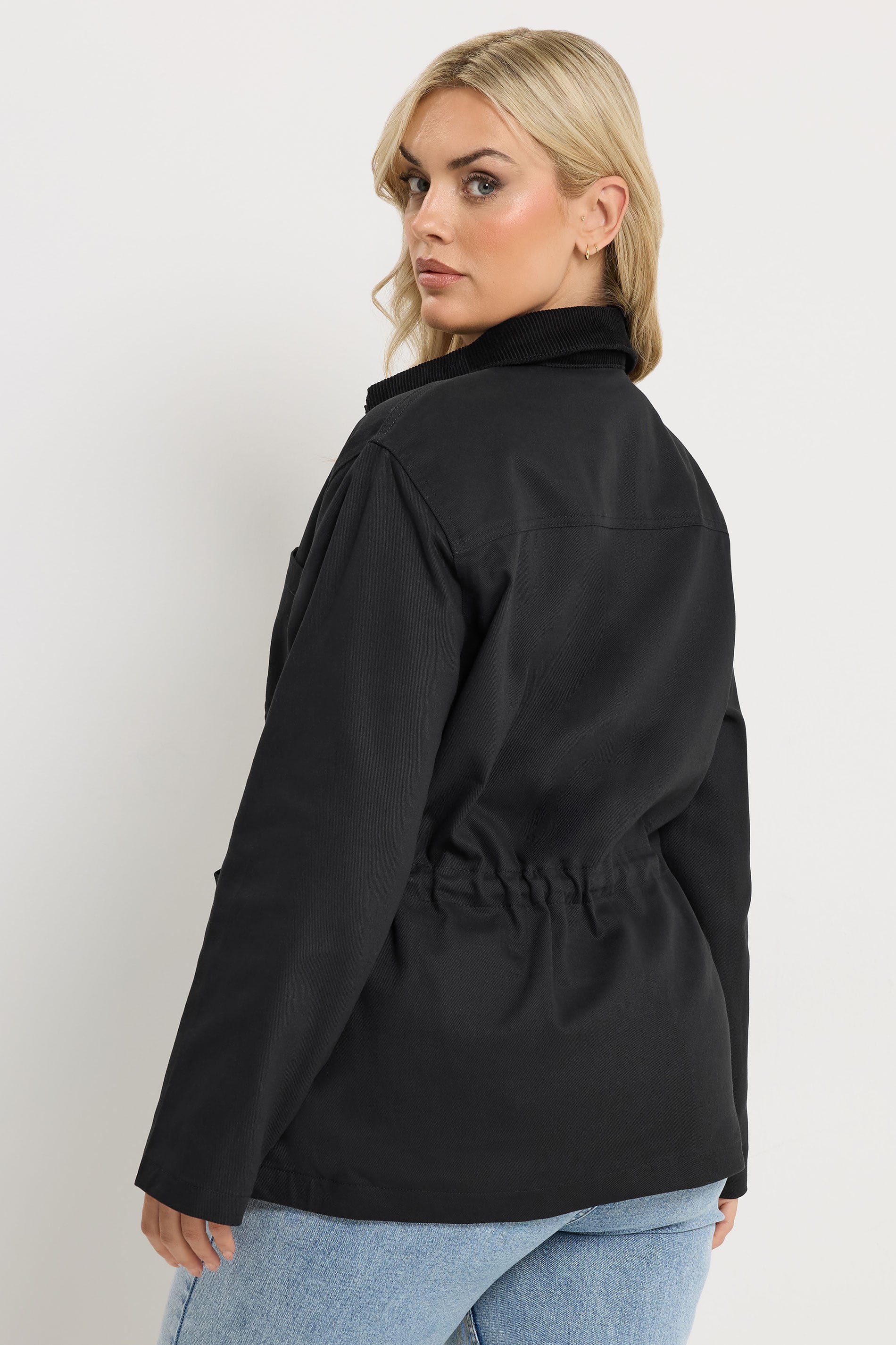 YOURS Plus Size Black Carpenter Jacket | Yours Clothing 4