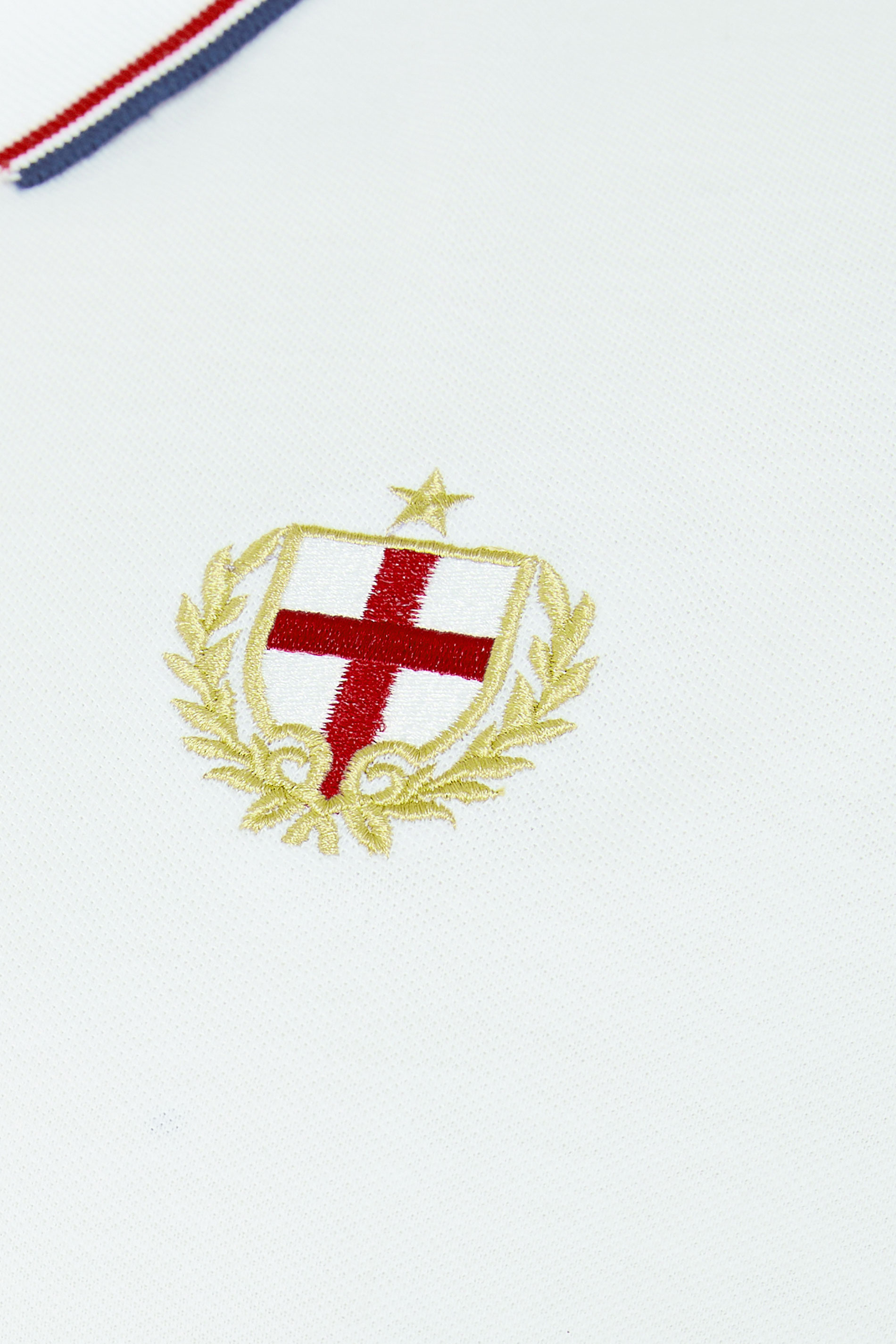 BadRhino Big & Tall White England Embroided Polo Shirt | BadRhino 10
