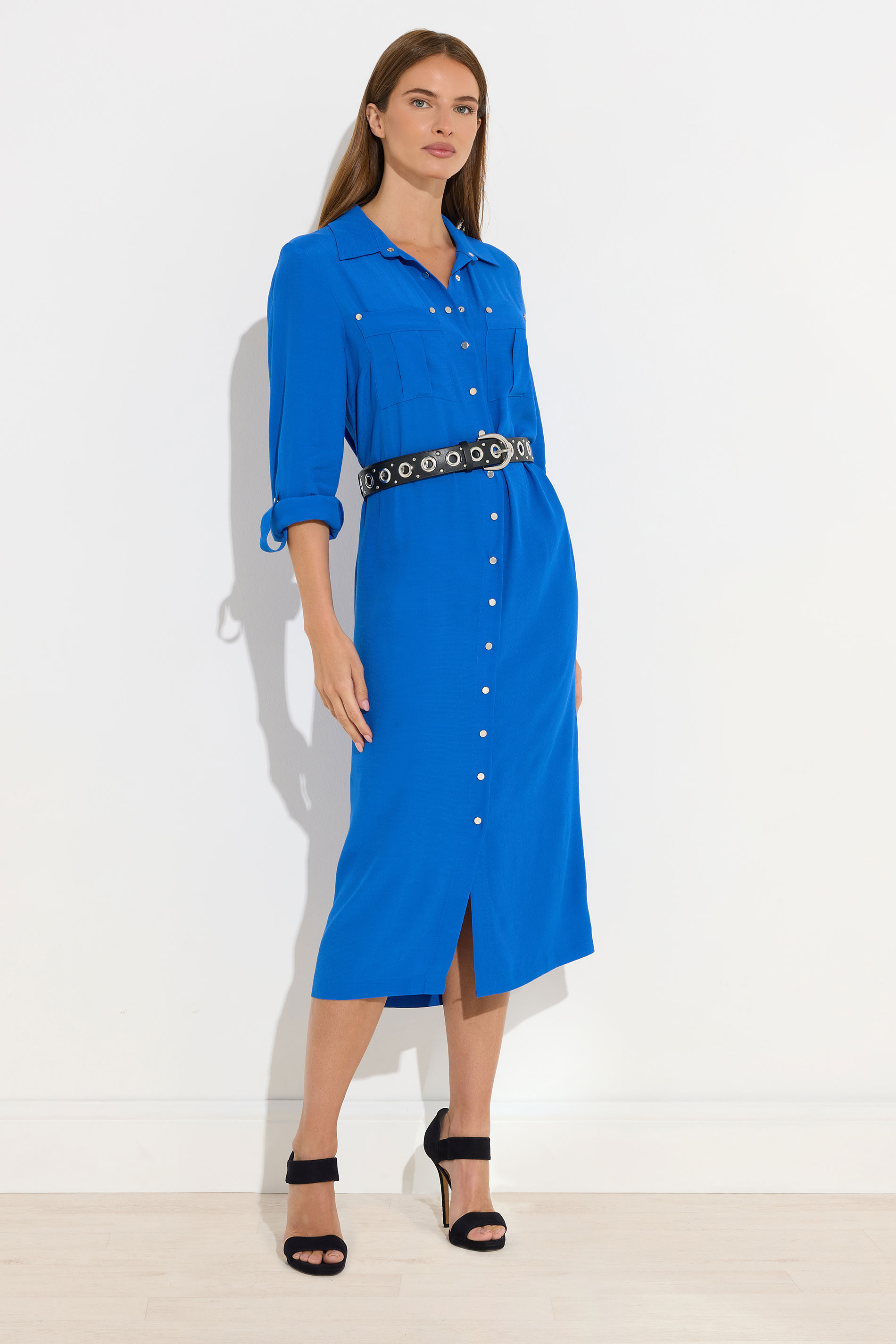 STAR Blue Buckle Shirt Dress | StarByJM 1