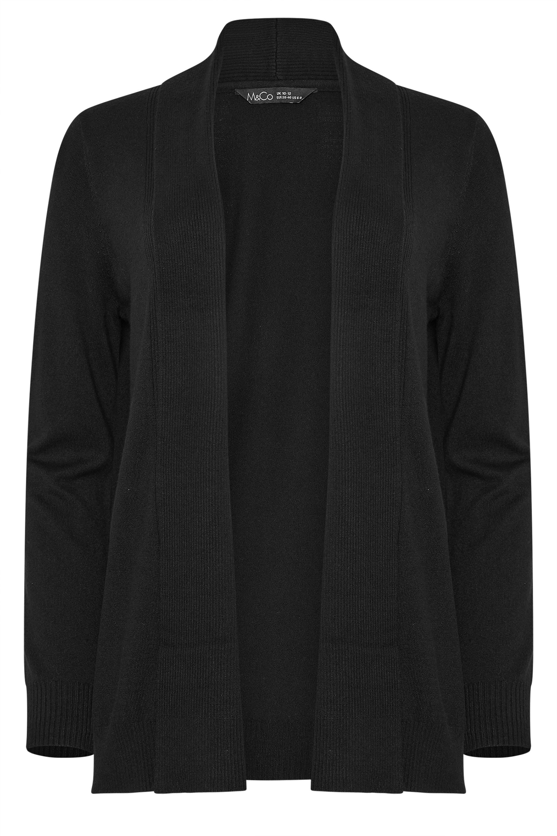 M&Co Black Shawl Collar Cardigan | M&Co 5