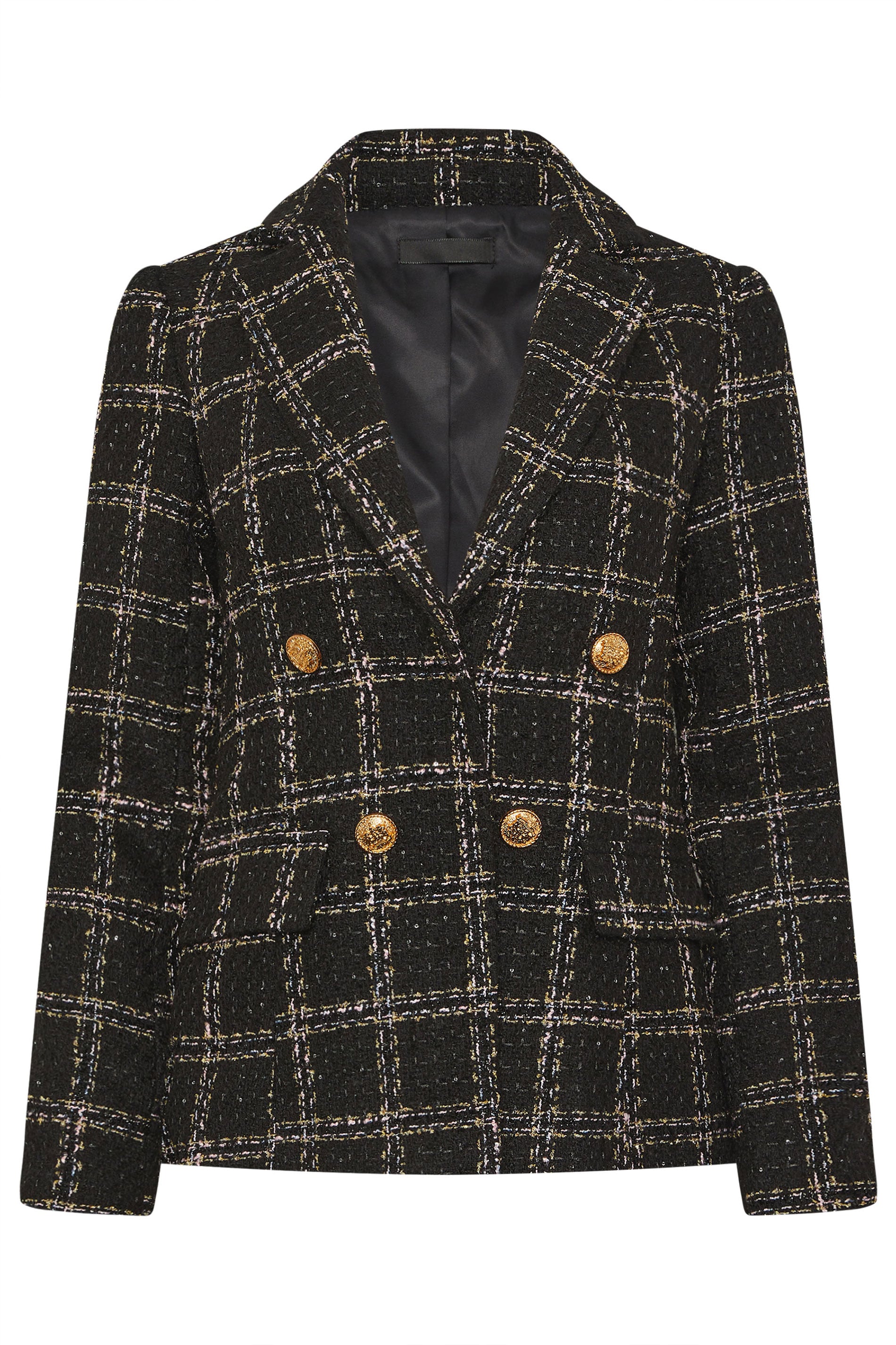 STAR Black Check Boucle Blazer | StarByJM 6