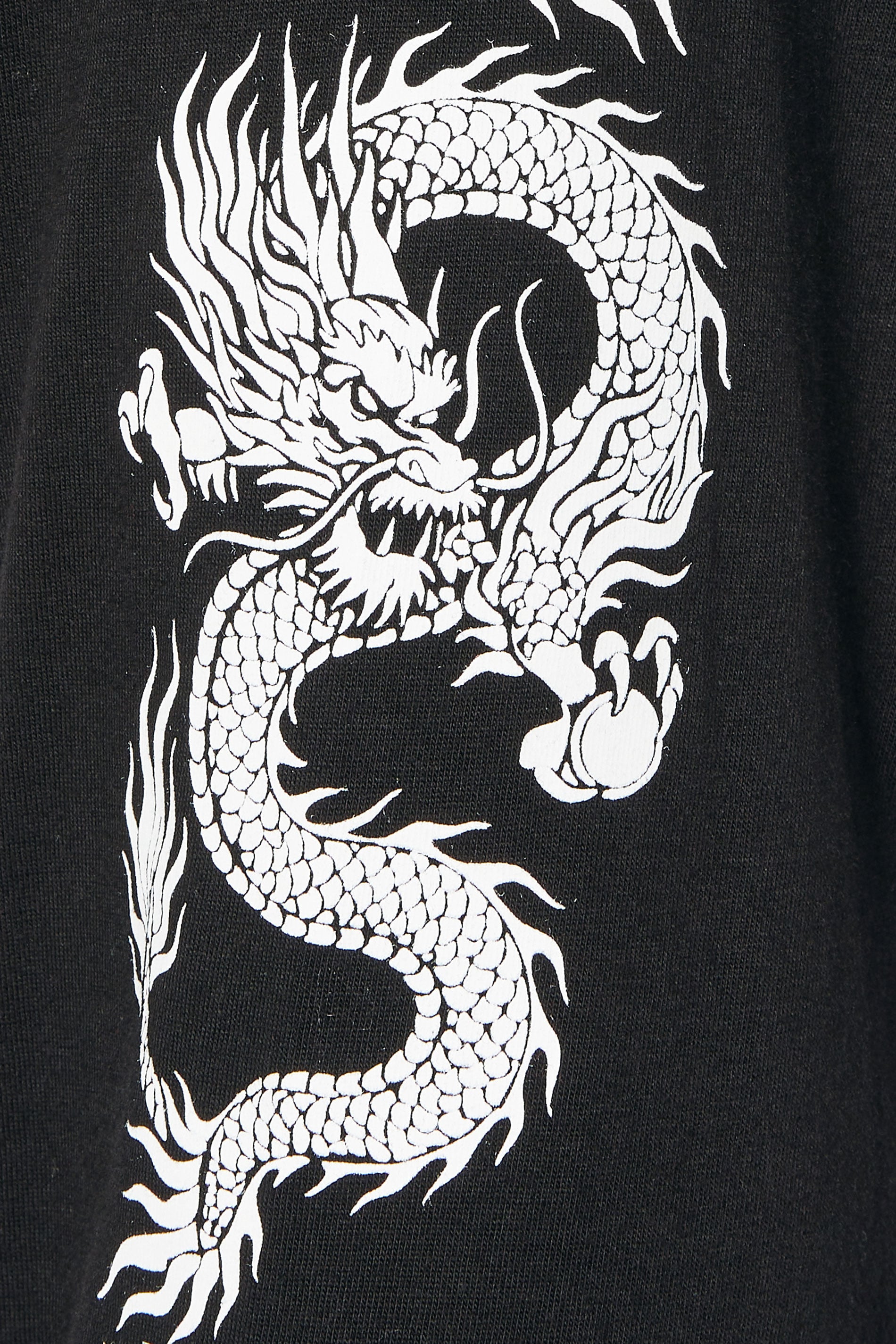 BadRhino Big & Tall Black Long Sleeve Dragon Graphic T-shirt | BadRhino 7