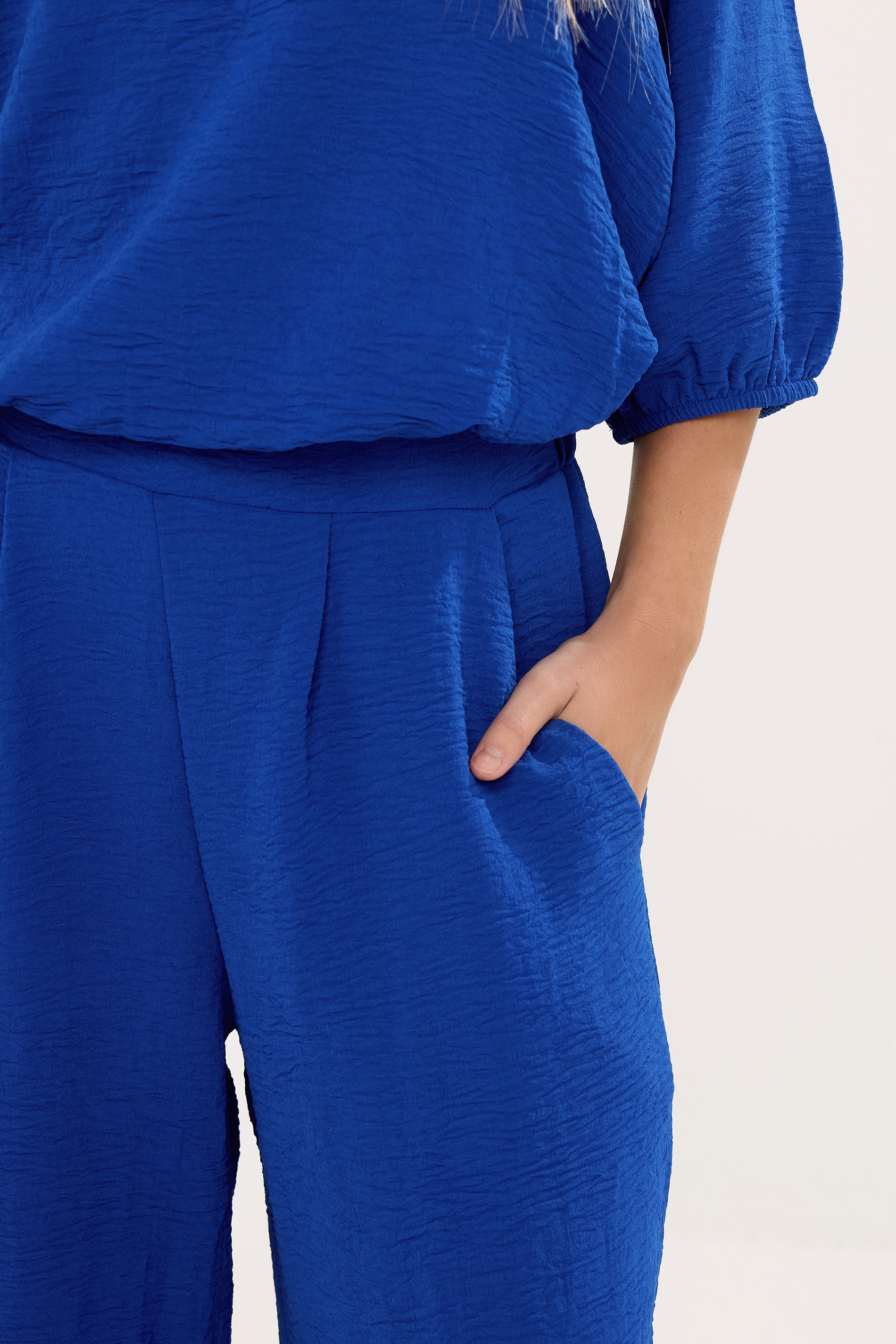 STAR Cobalt Blue Wide Leg Trousers | StarByJM 4