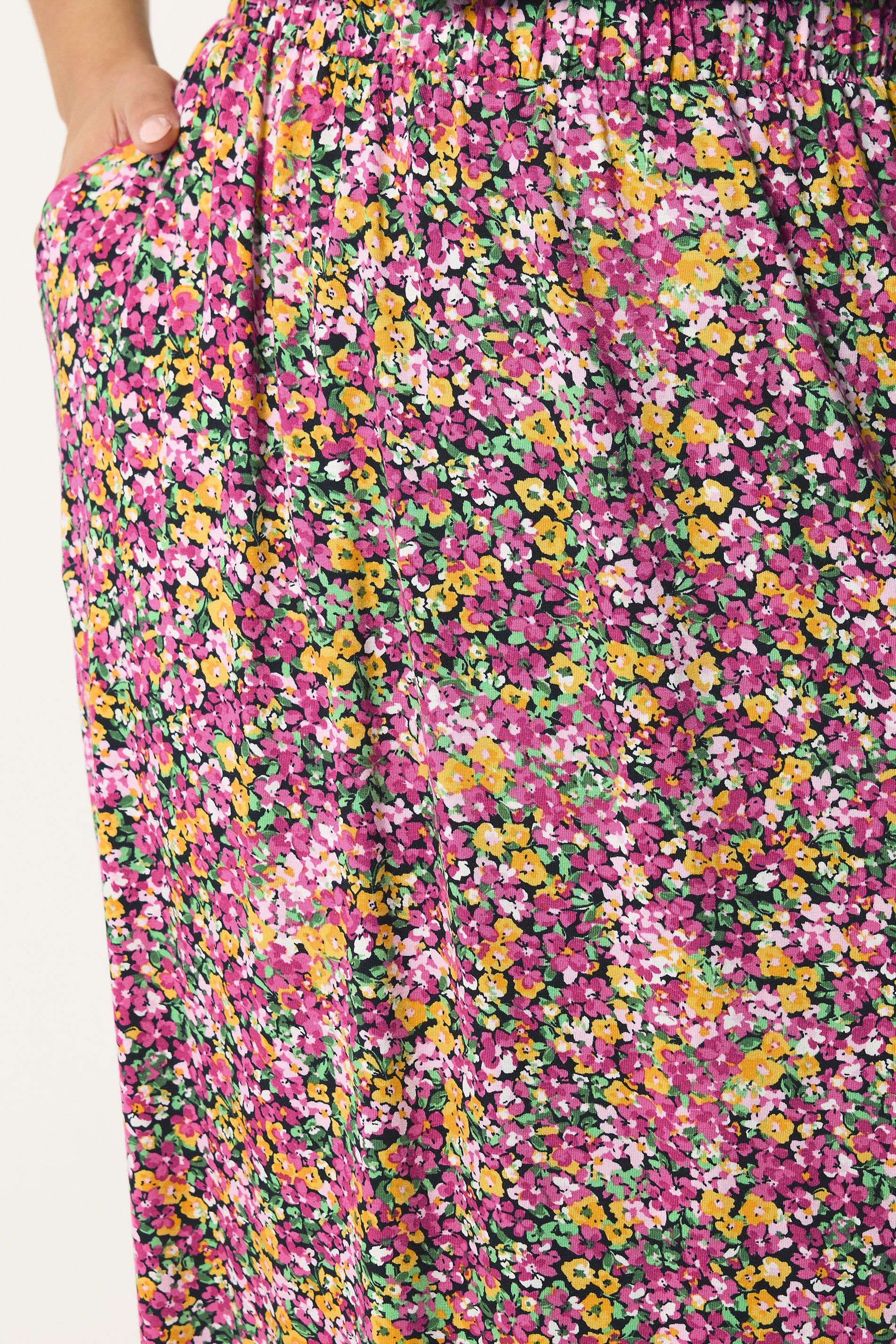 YOURS Plus Size Pink Floral Print Maxi Skirt | Yours Clothing  4