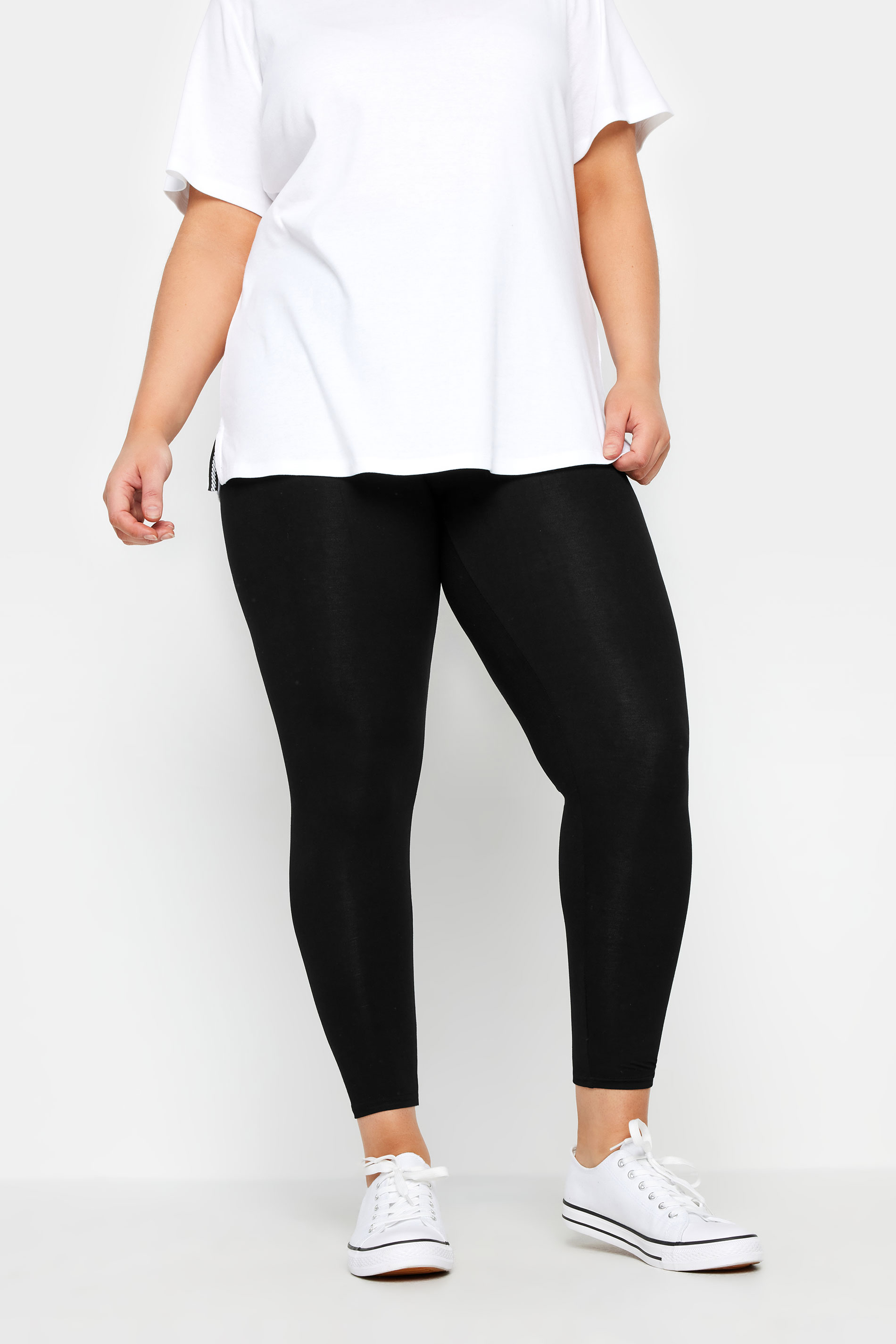 Buy PandaWears Ankle Fit Leggings - Stretch Fit (3XL, Black) at