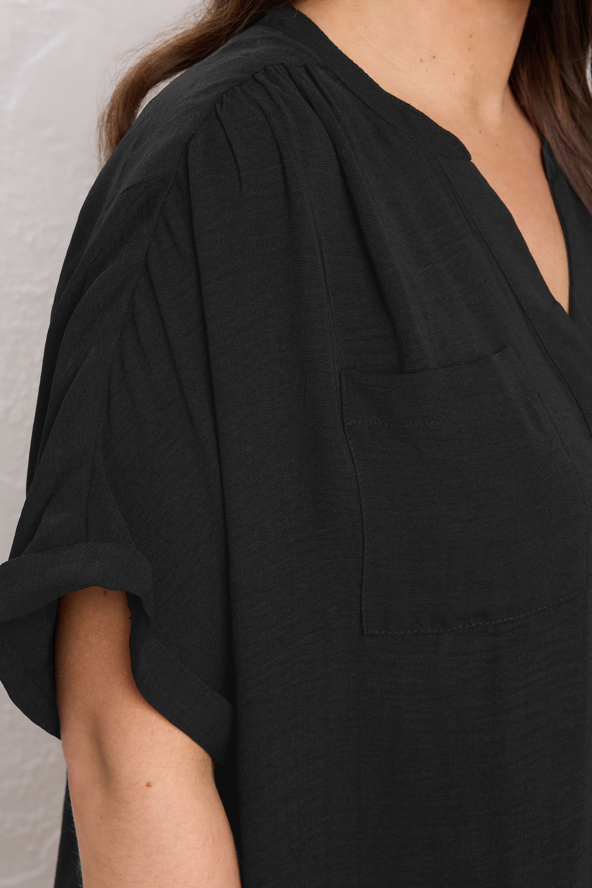 EVANS Plus Size Black Overhead Utility Shirt | Evans 4