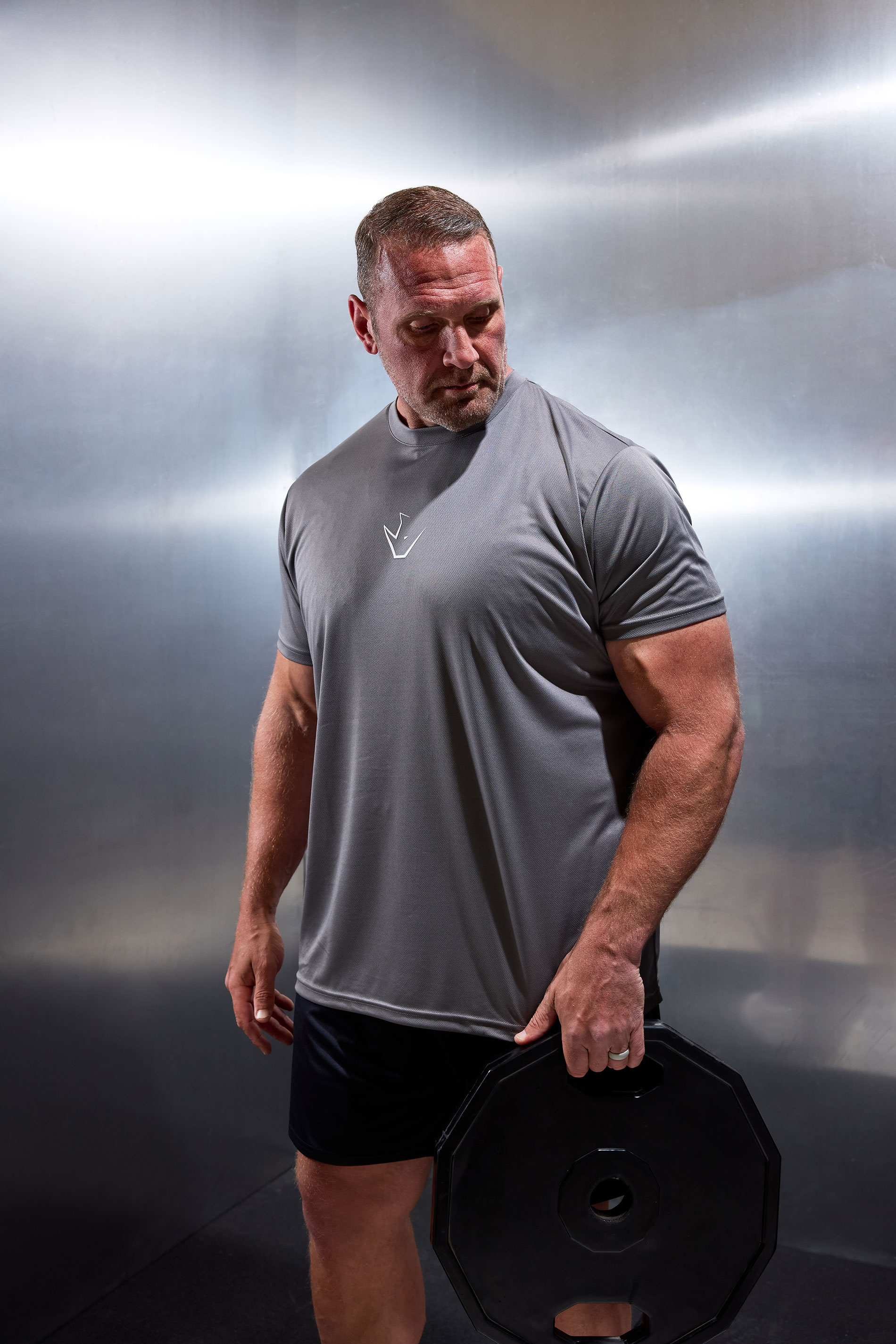 IronRhino Big & Tall Grey Performance T-Shirt | BadRhino 3