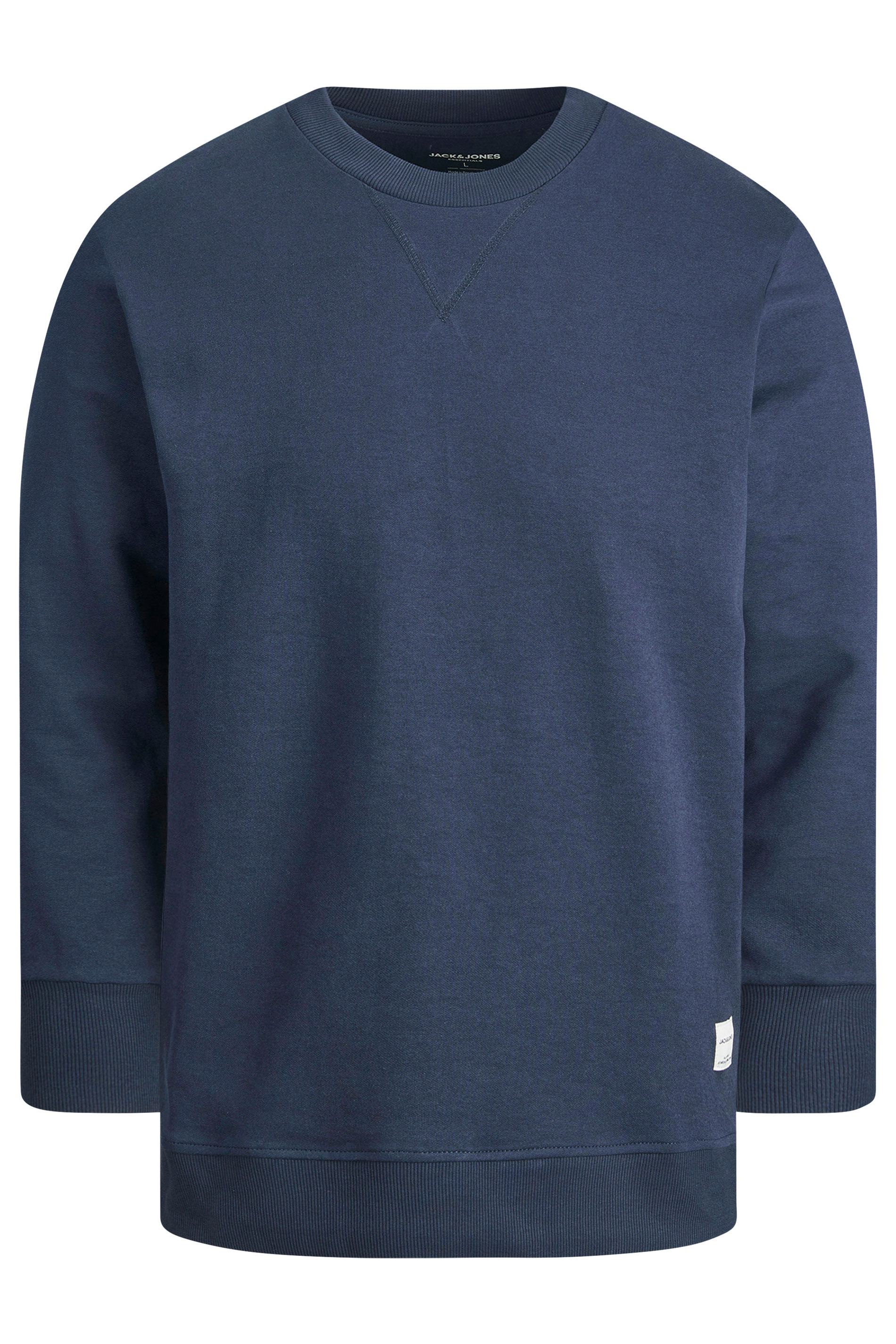 JACK & JONES Navy Blue Crew Sweatshirt | BadRhino 2