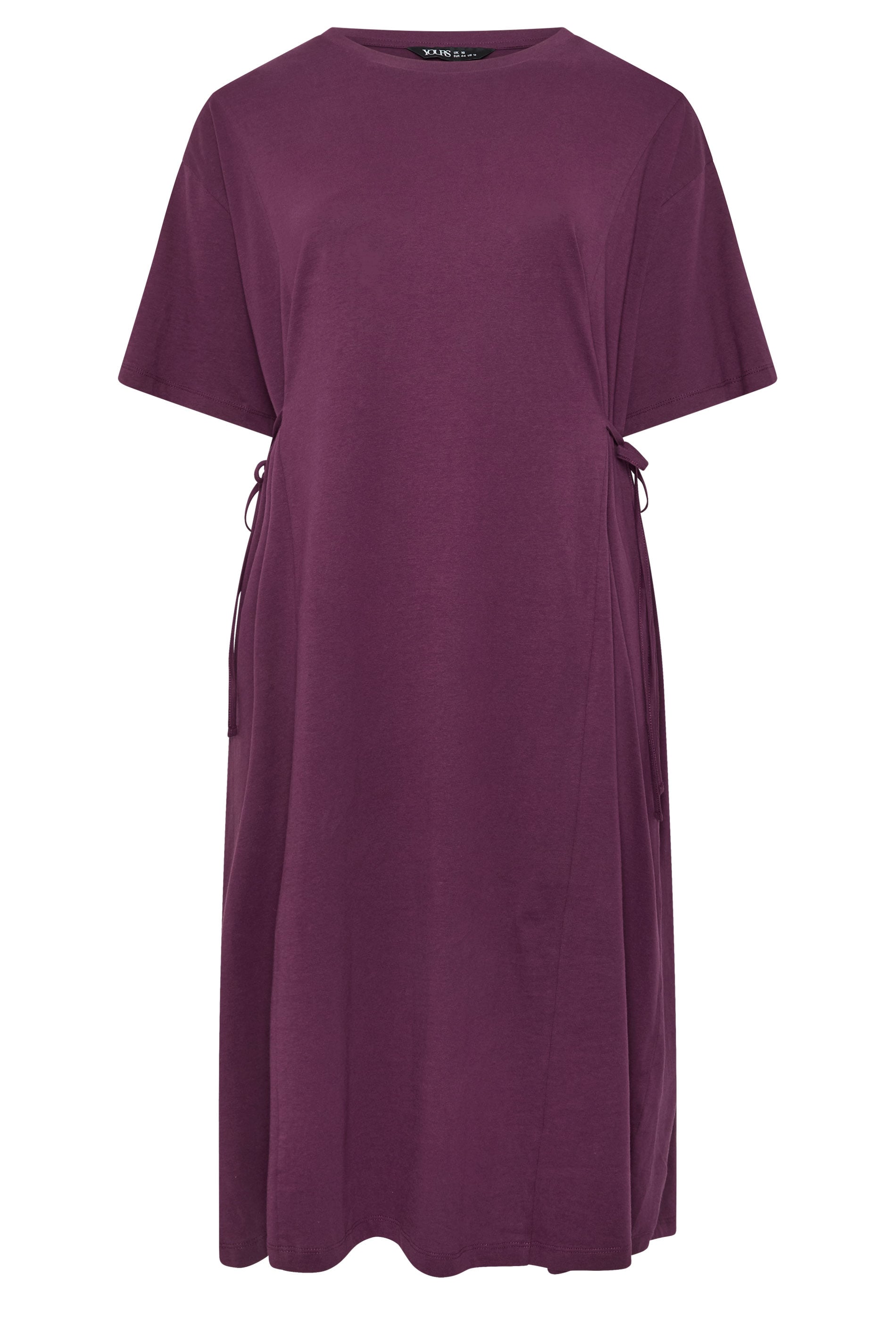 YOURS Plus Size Purple Front Tie Midi Dress | Yours Clothing 5