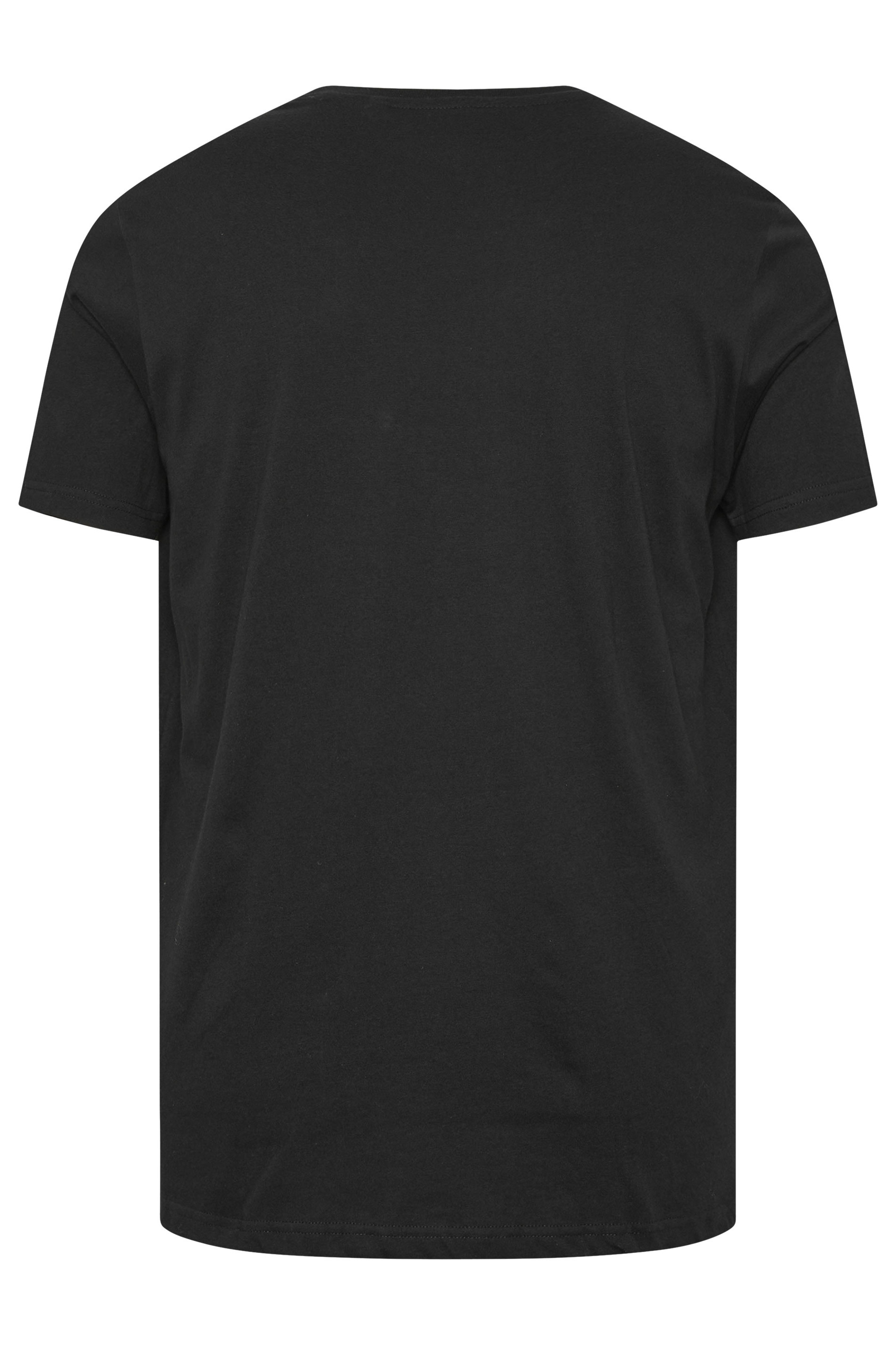 BadRhino Big & Tall Black Skull & Crossbones Graphic T-Shirt 8
