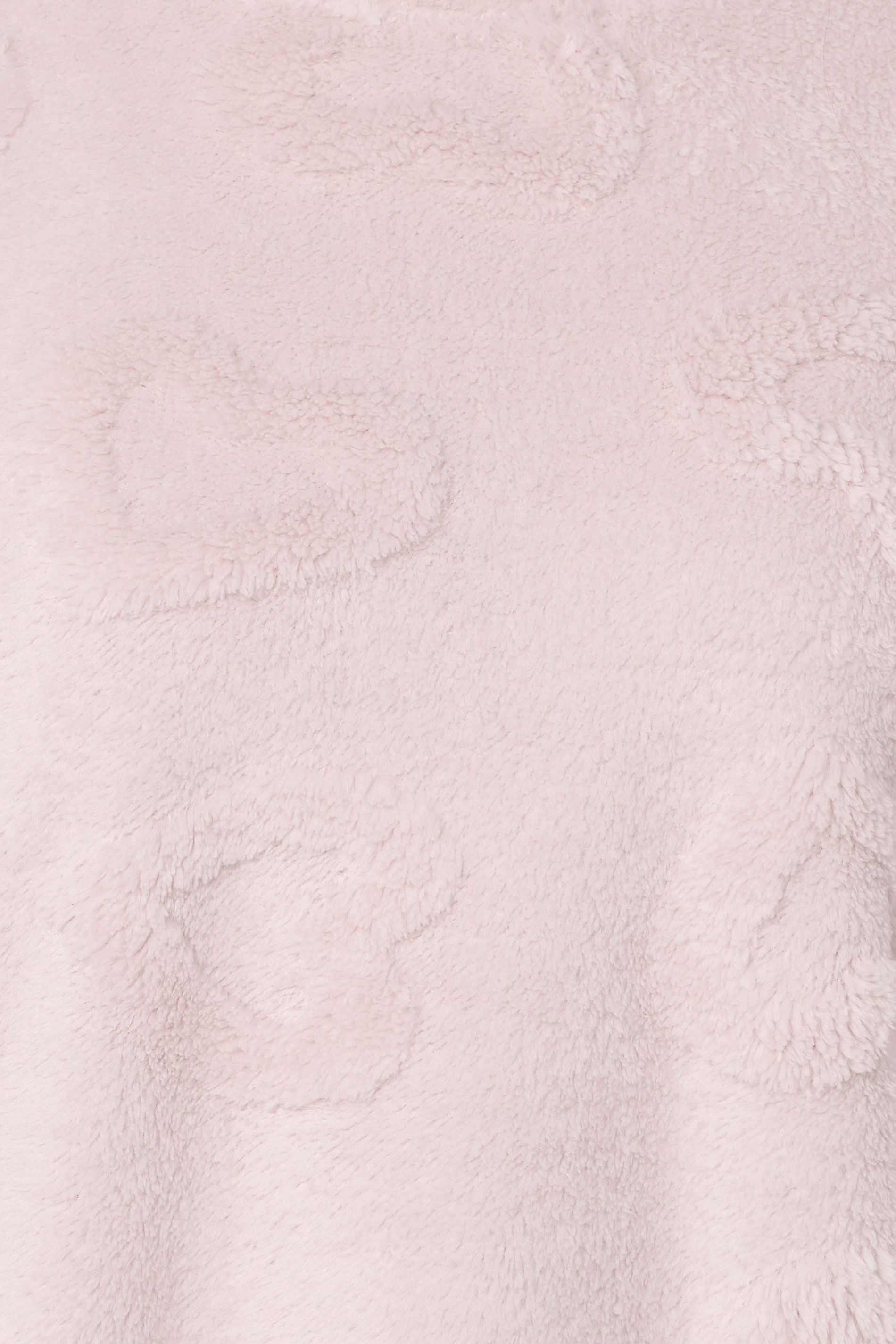 YOURS Plus Size Pink Heart Texture Borg Lounge Set | Yours Clothing 4