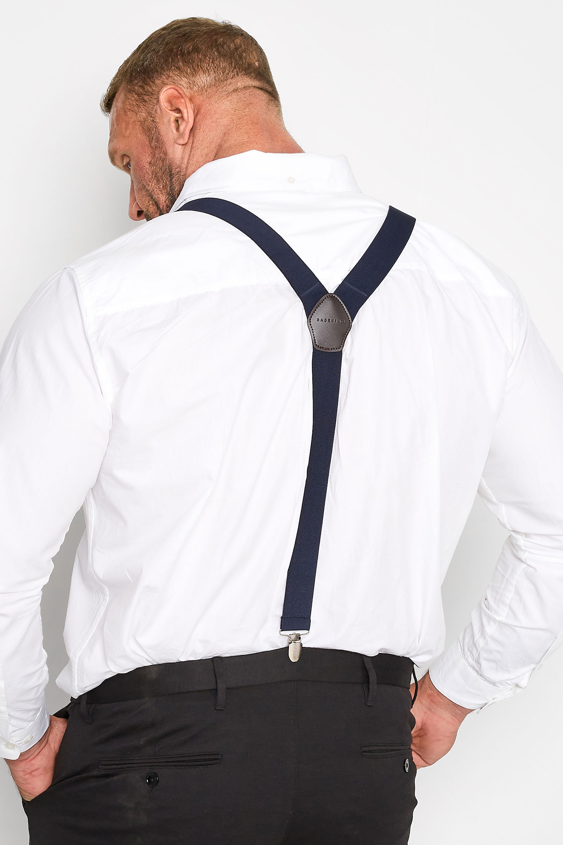 BadRhino Big & Tall Navy Blue Braces | BadRhino 2