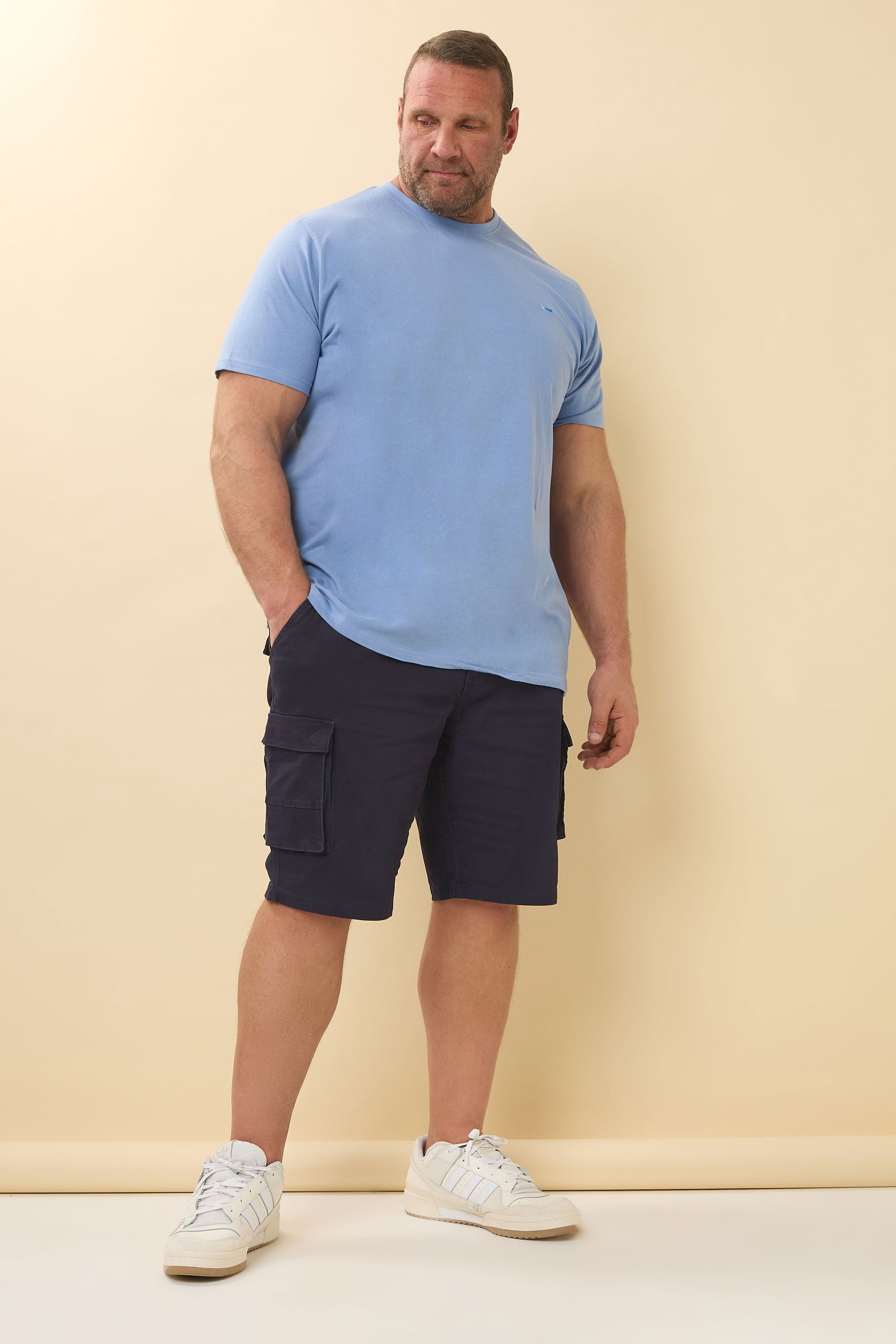 BadRhino Navy Blue Stretch Cargo Shorts | BadRhino 2