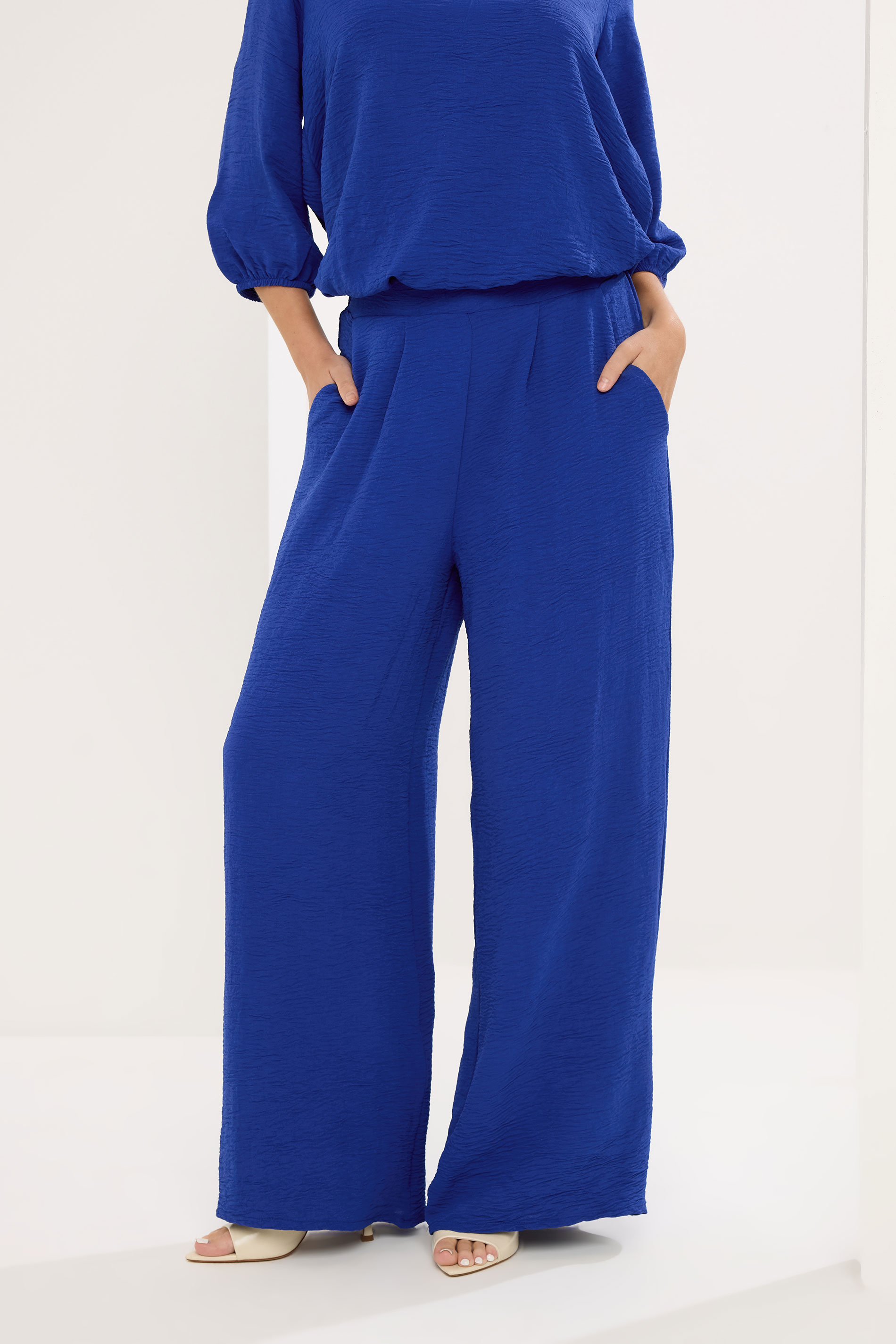 STAR Cobalt Blue Wide Leg Trousers | StarByJM 1