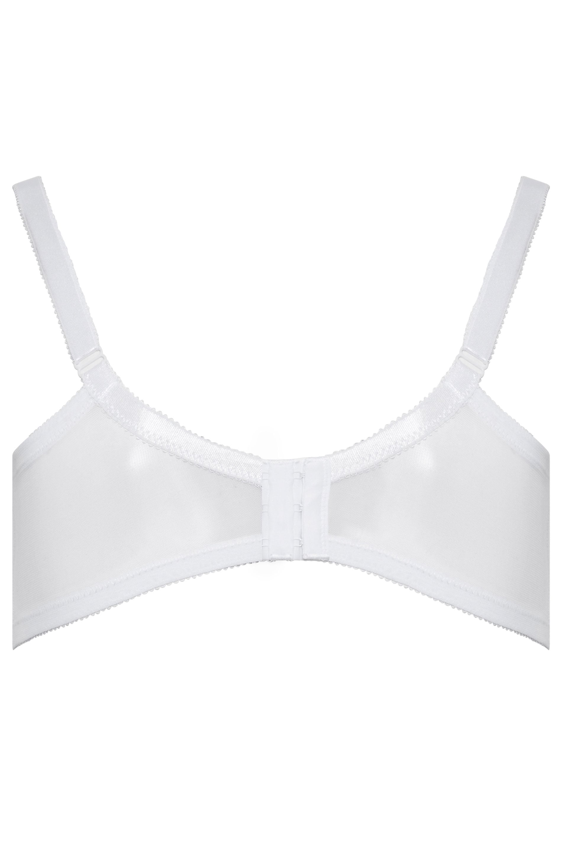 YOURSET 2 PACK Plus Size White Lace Trim Bra | Yours Clothing 2