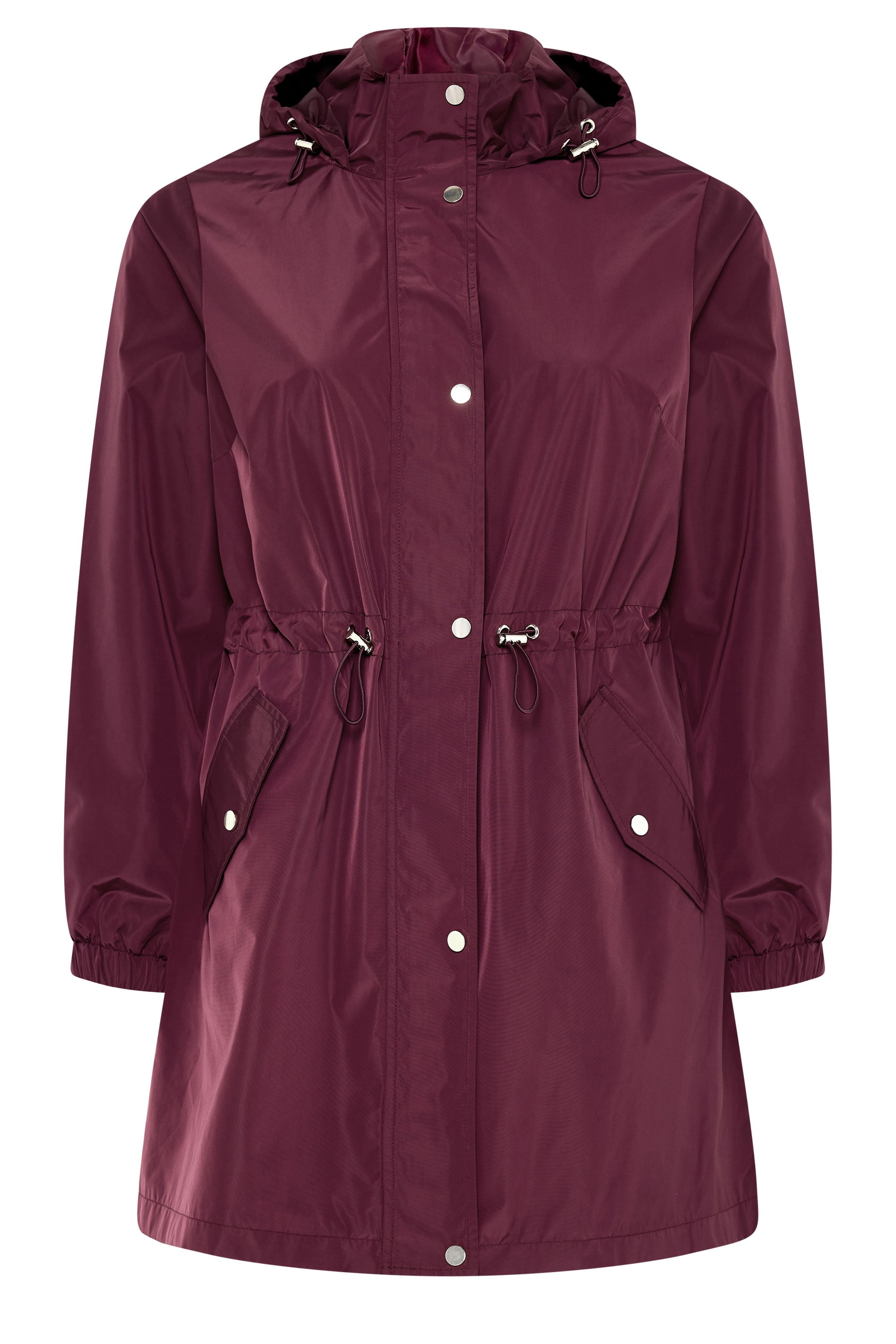 Evans Women's Red Plus Berry Lightweight Rain Jacket Size 22-24