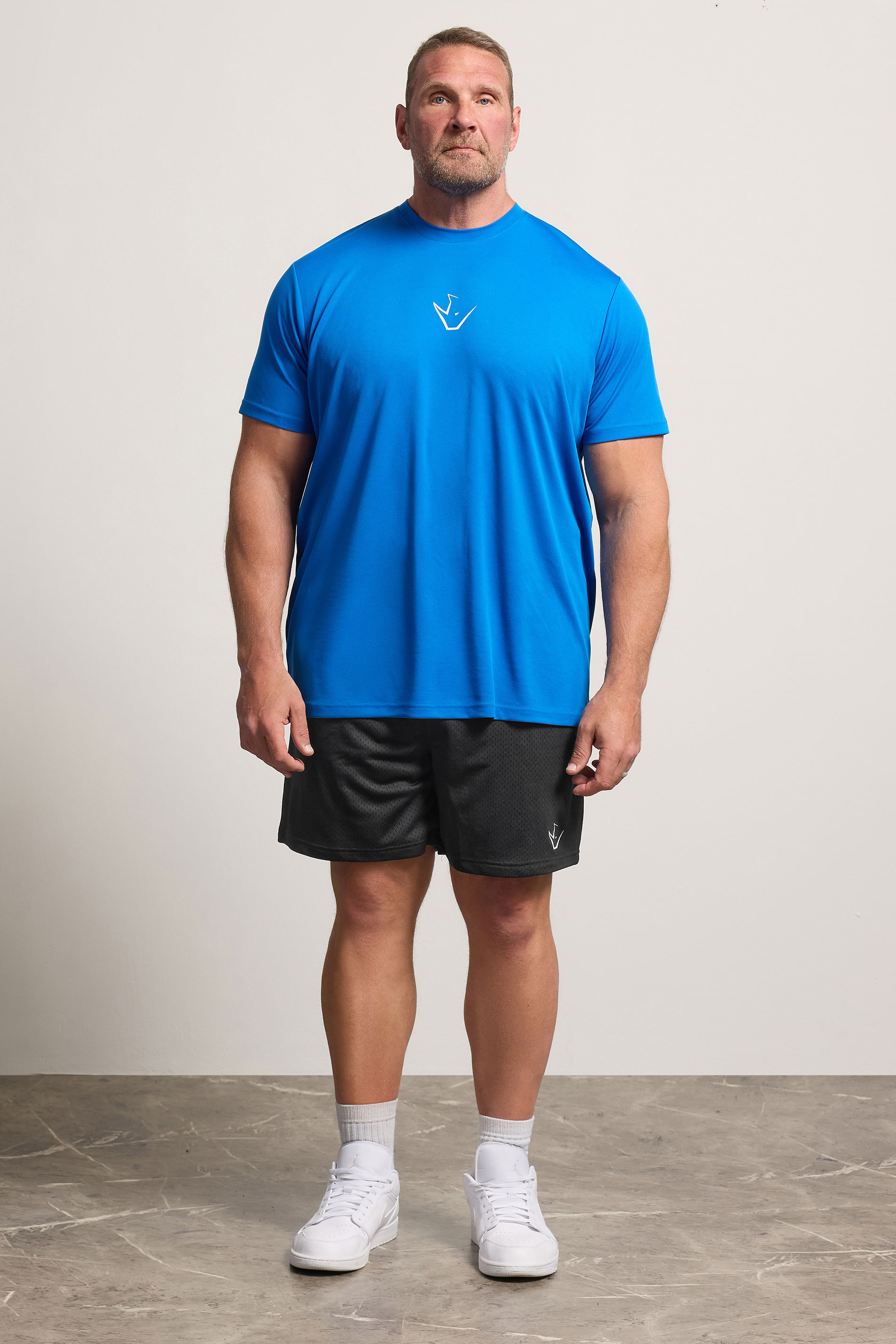 IronRhino Big & Tall Black Lightweight Mesh Shorts | IronRhino 1