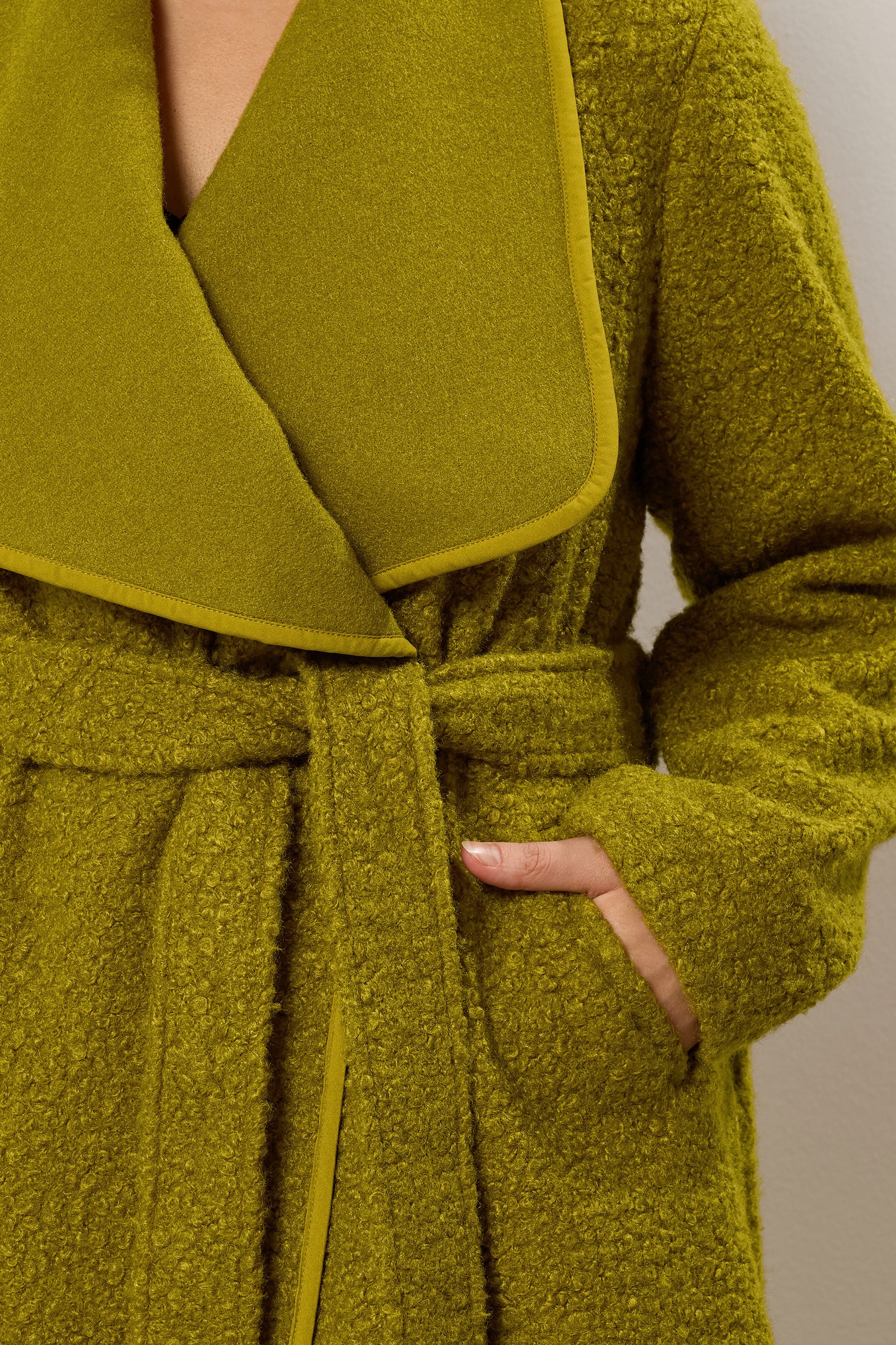 EVANS Plus Size Green Waterfall Coat | Evans 7