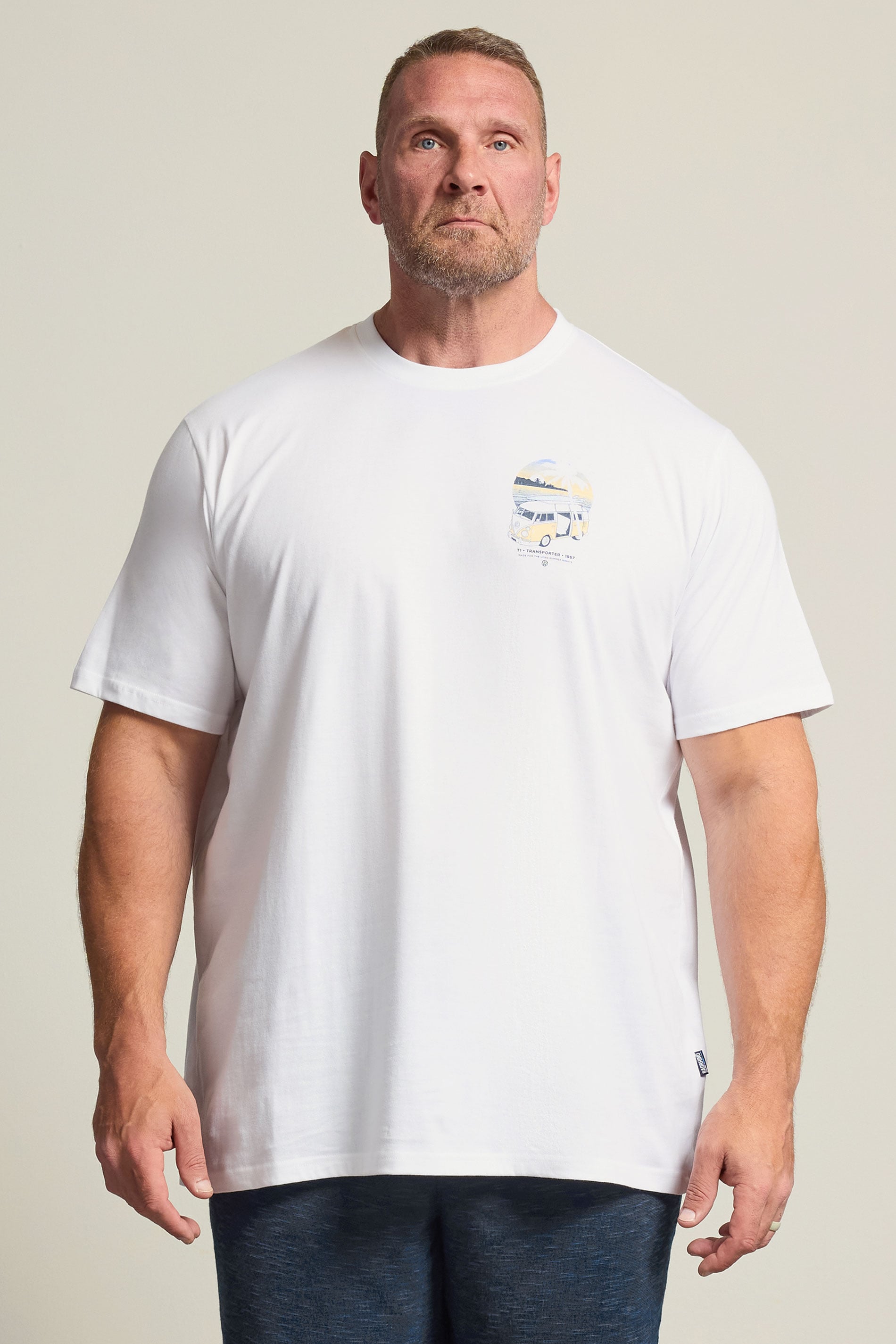 BadRhino Big & Tall White Extra Long Volkswagen Graphic T-Shirt | BadRhino 3