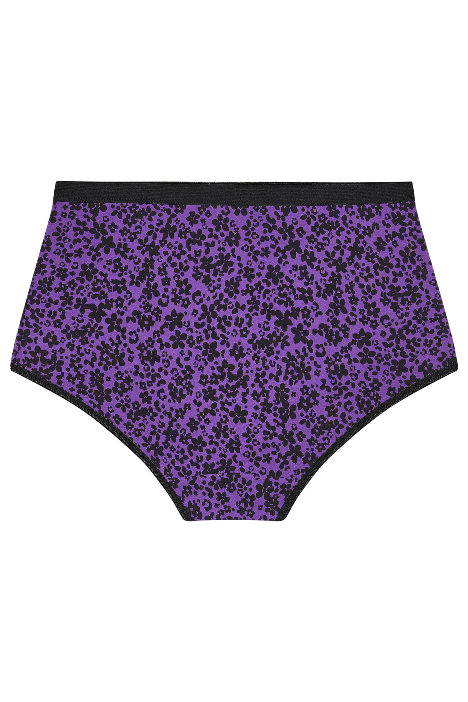 YOURSET 5 PACK Plus Size Purple Ditsy Print Full Briefs | Yours Clothing 8