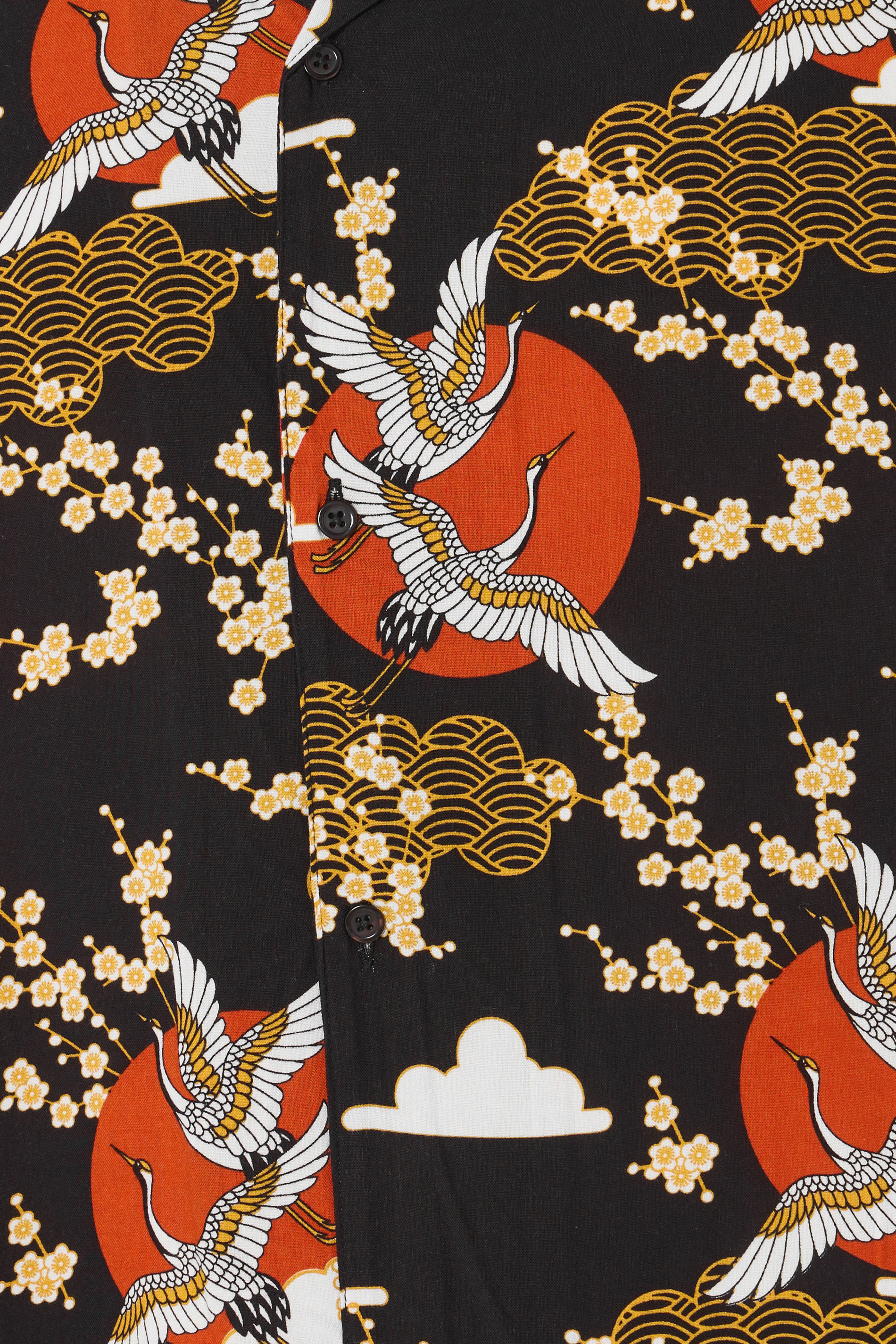 BadRhino Big & Tall Black Japanese Woodblock Print Shirt | BadRhino 8