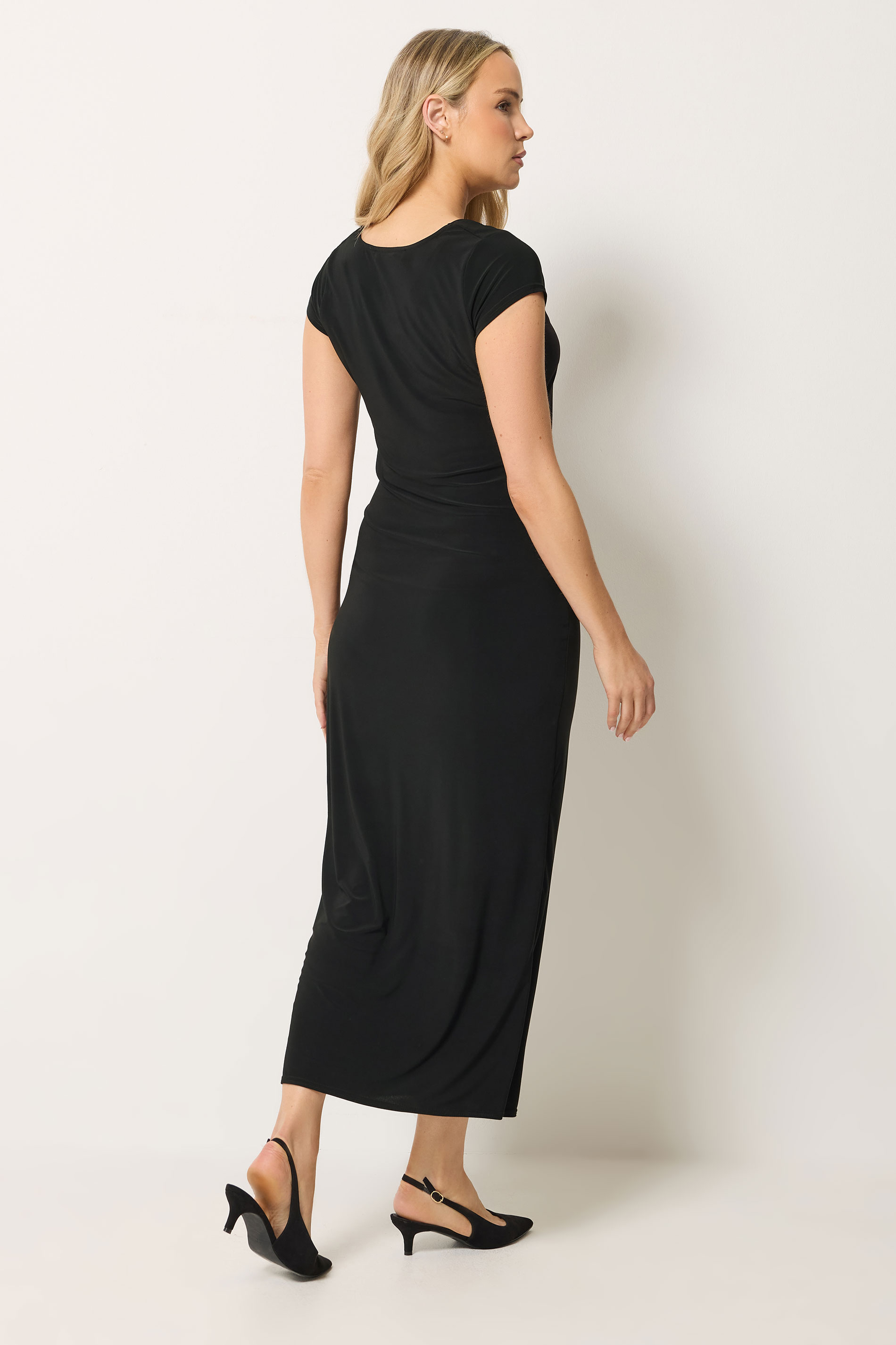 LTS Tall Women's Black Cowl Neck Maxi Dress | Long Tall Sally 2