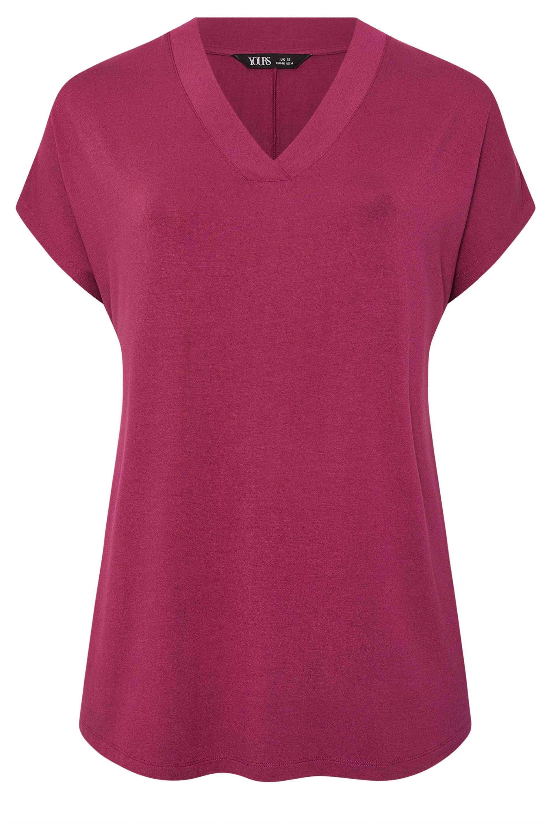 YOURS Plus Size Pink Grown-On Sleeve T-Shirt | Yours Clothing 5