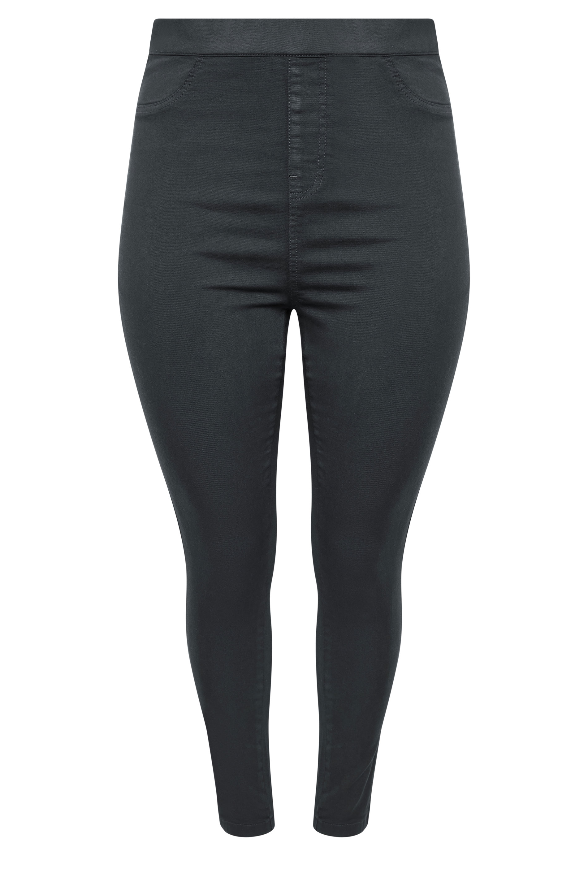 YOURS Plus Size Grey Pull On JENNY Jeggings | Yours Clothing 5