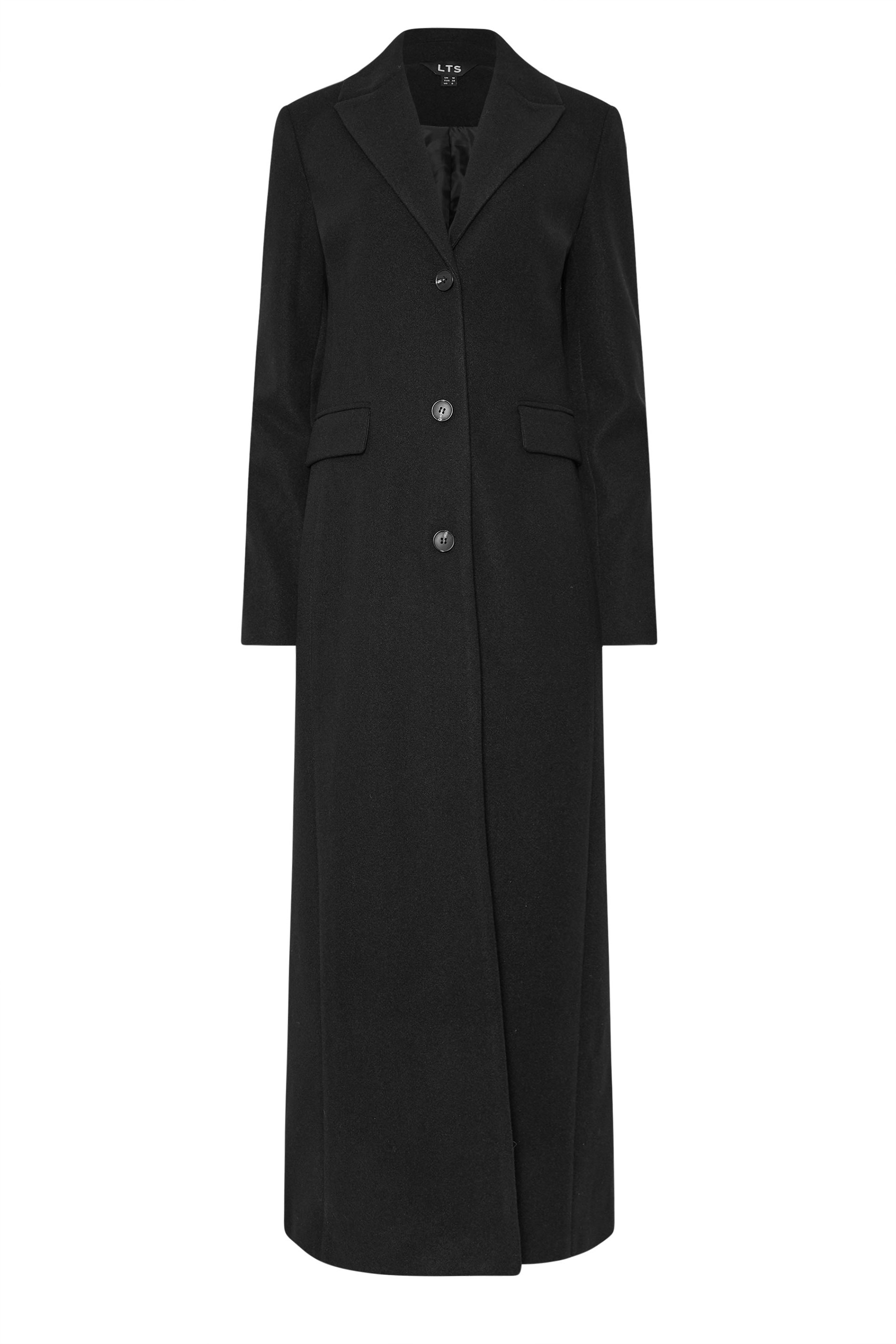 LTS Tall Black Formal Maxi Coat | Long Tall Sally 6