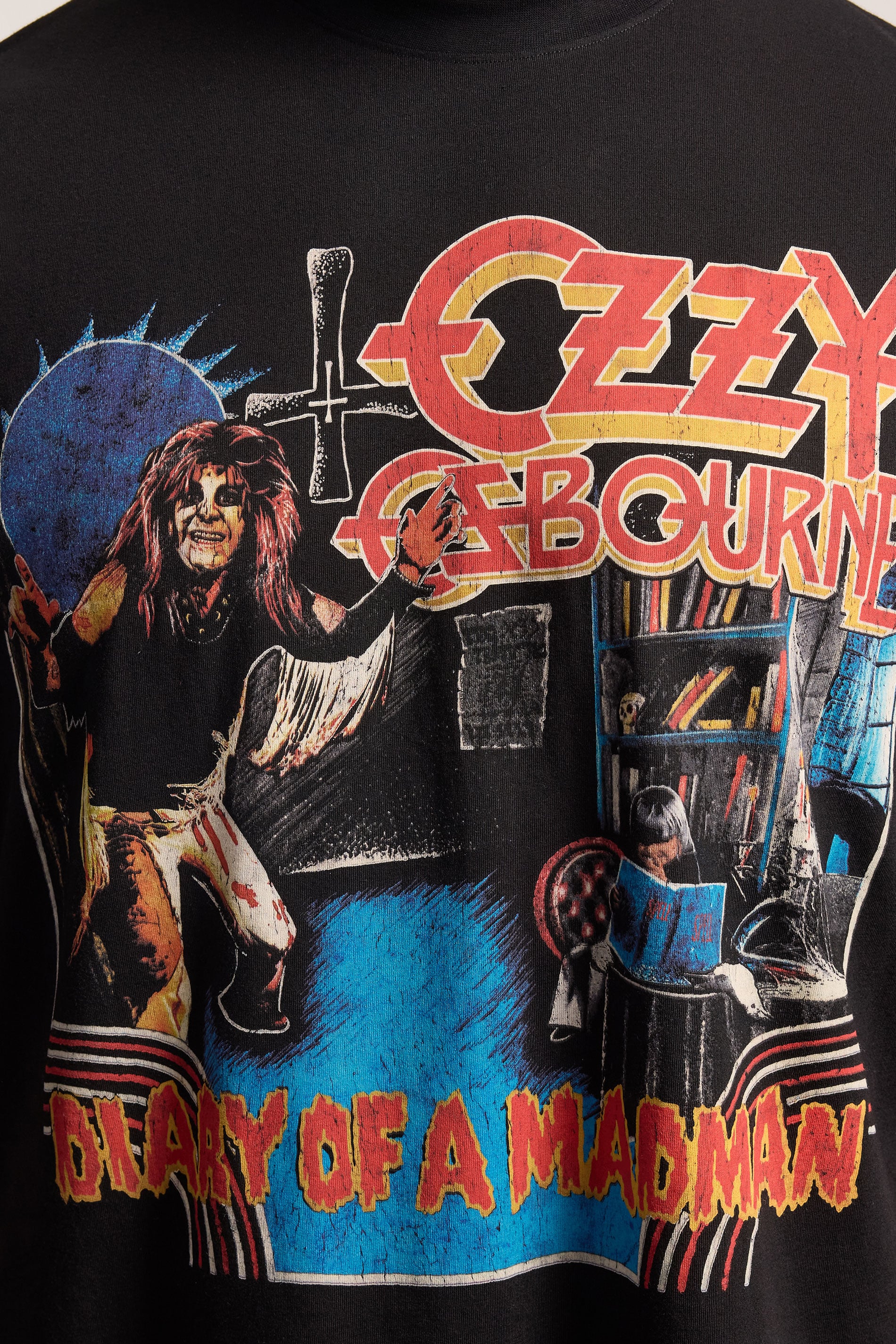 BadRhino Big & Tall Black Extra Long Ozzy Osbourne Graphic T-Shirt | BadRhino 4