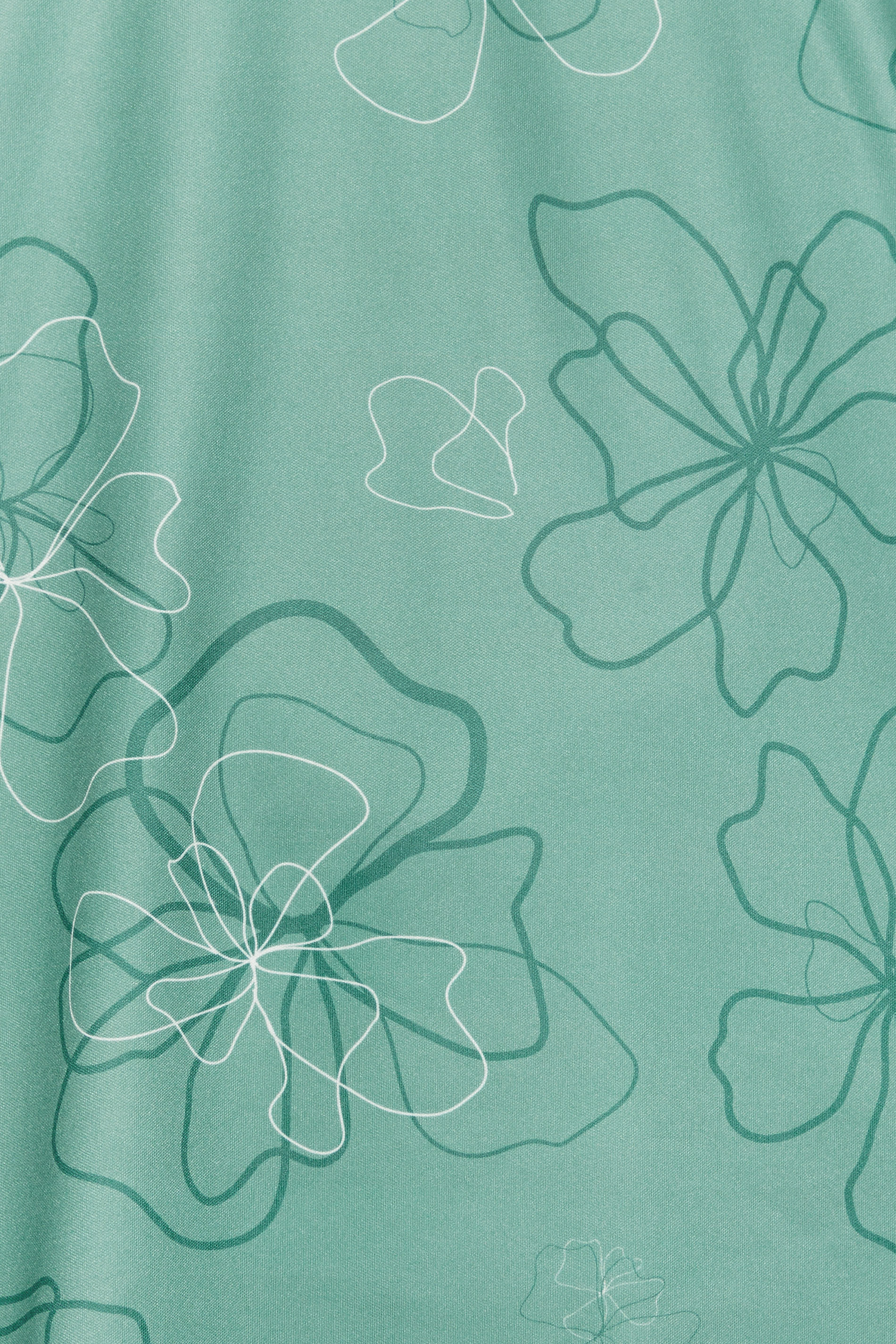 BadRhino Golf Big & Tall Green Floral Print Polo Shirt | BadRhino 3
