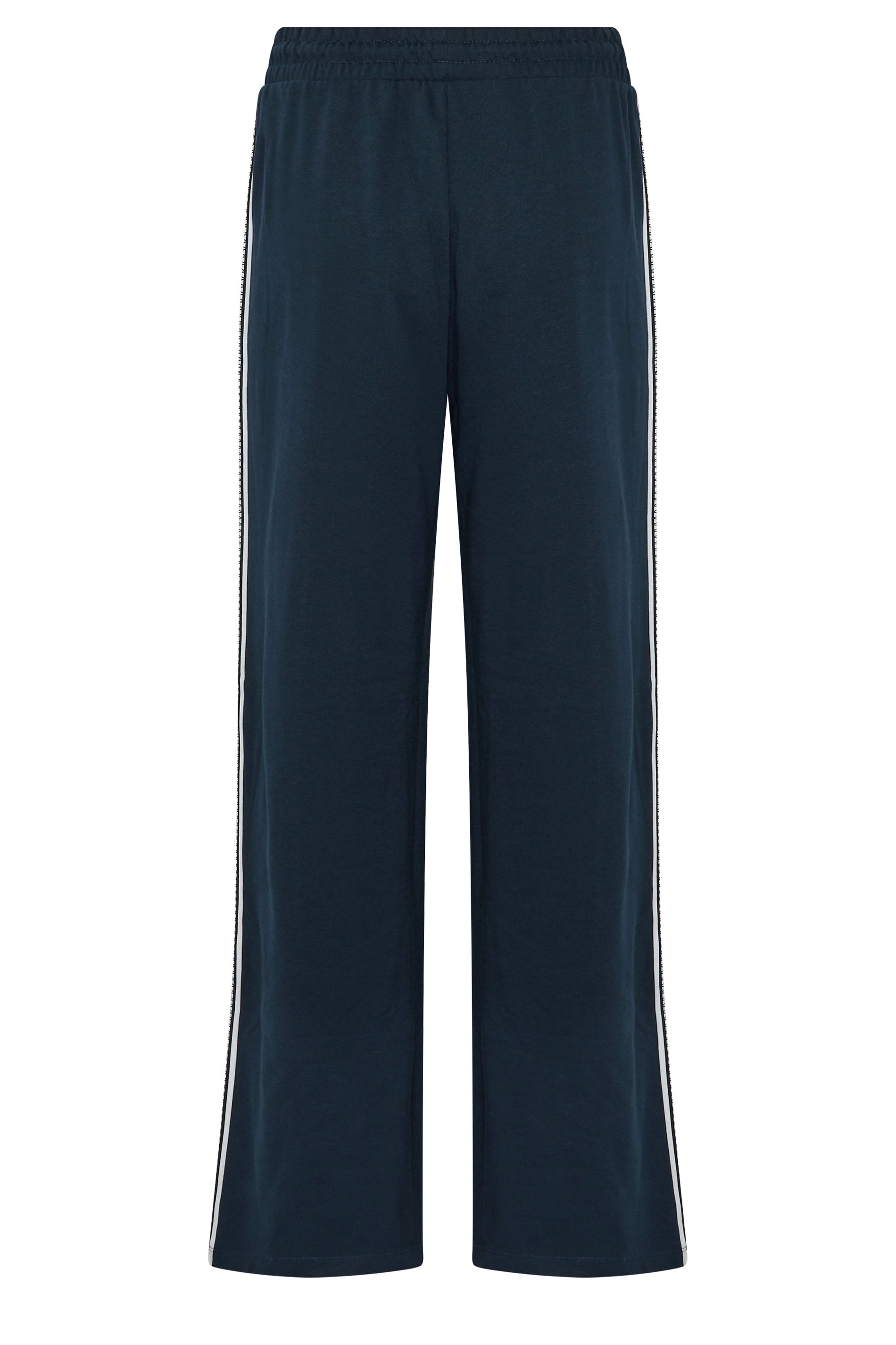LTS Tall Women's Navy Blue Side Tape Wide Leg Joggers | Long Tall Sally 7