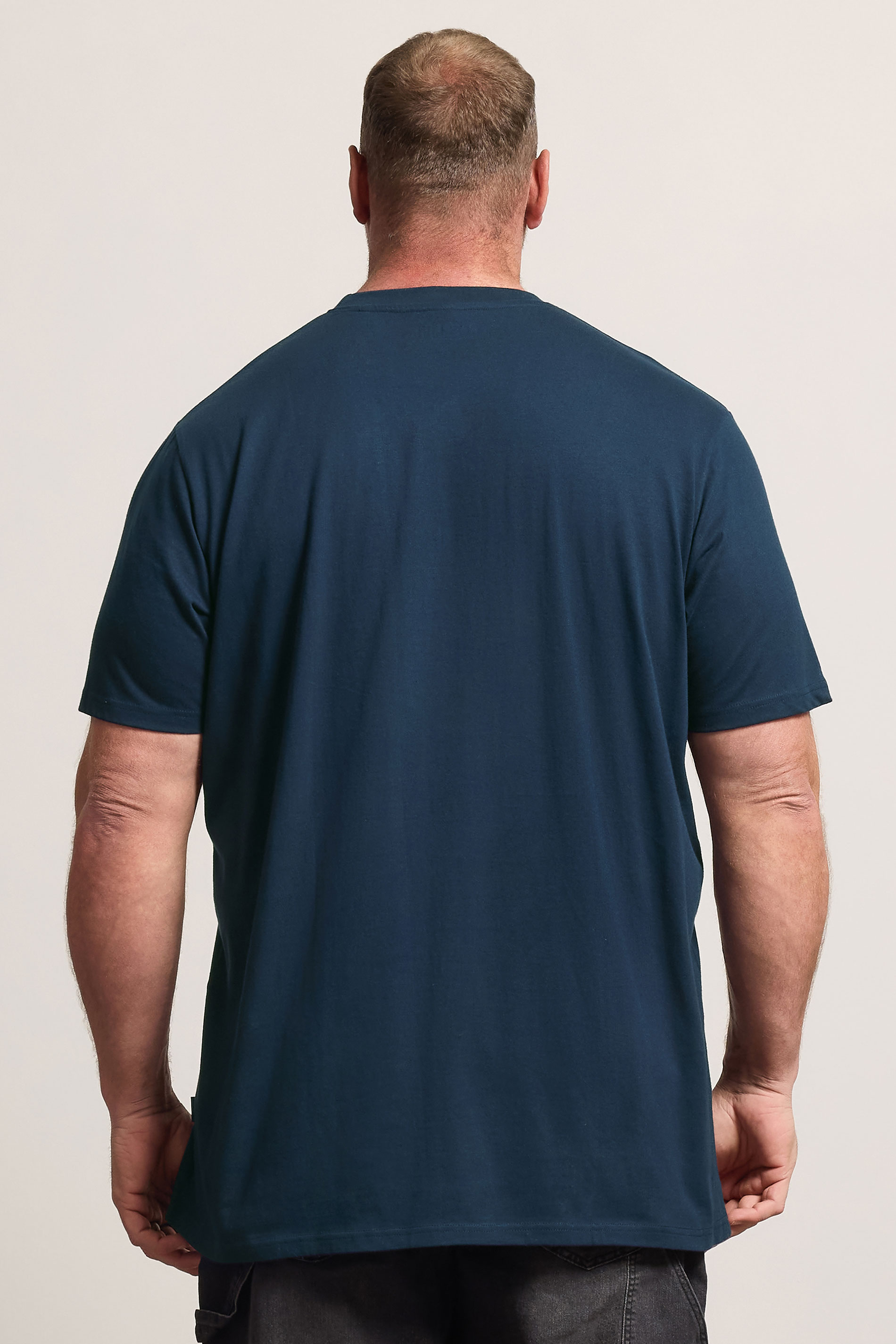 BadRhino Big & Tall Navy Blue Extra Long 'My BBQ' Graphic T-Shirt | BadRhino 2
