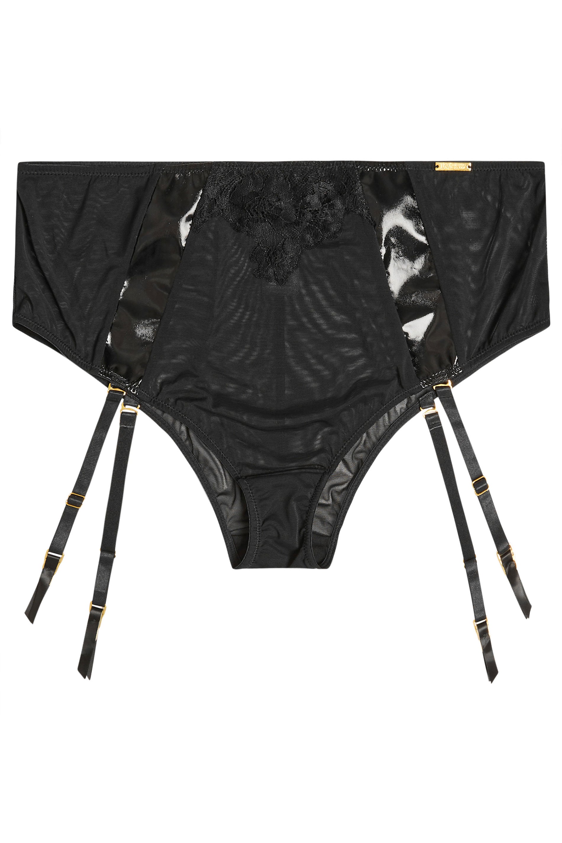 YOURS Plus Size Black Detachable Suspender Briefs | Yours Clothing 6