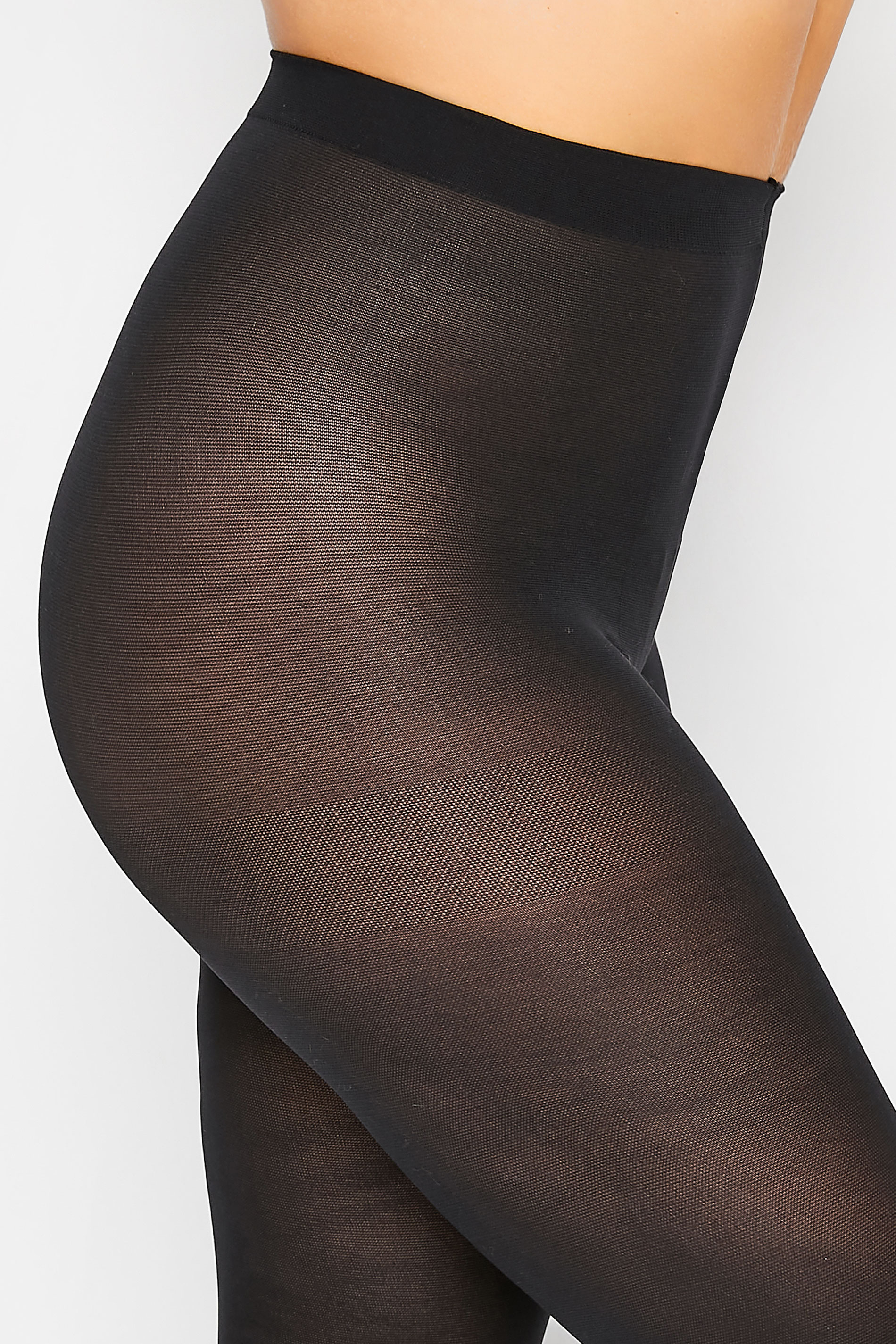 Plus Size 2 PACK Black 70 Denier Tights | Yours Clothing 3