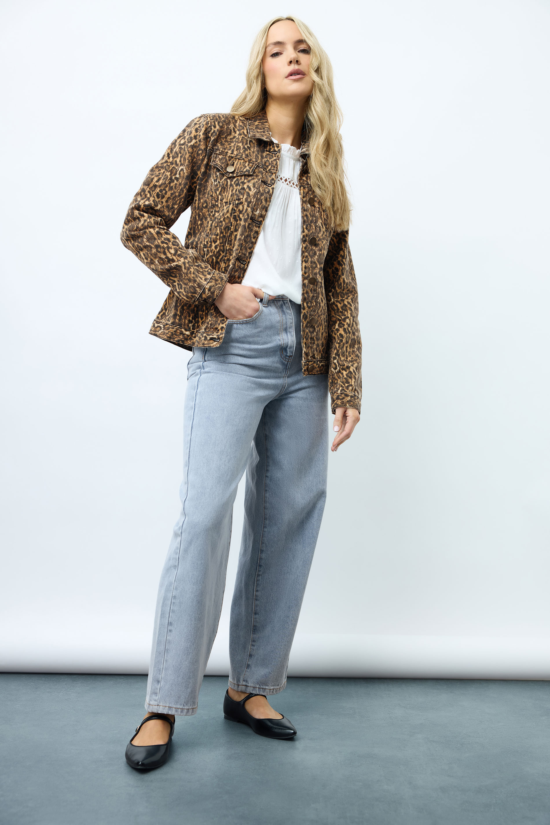 LTS Tall Light Blue Wash Barrel Leg Jeans | Long Tall Sally 3