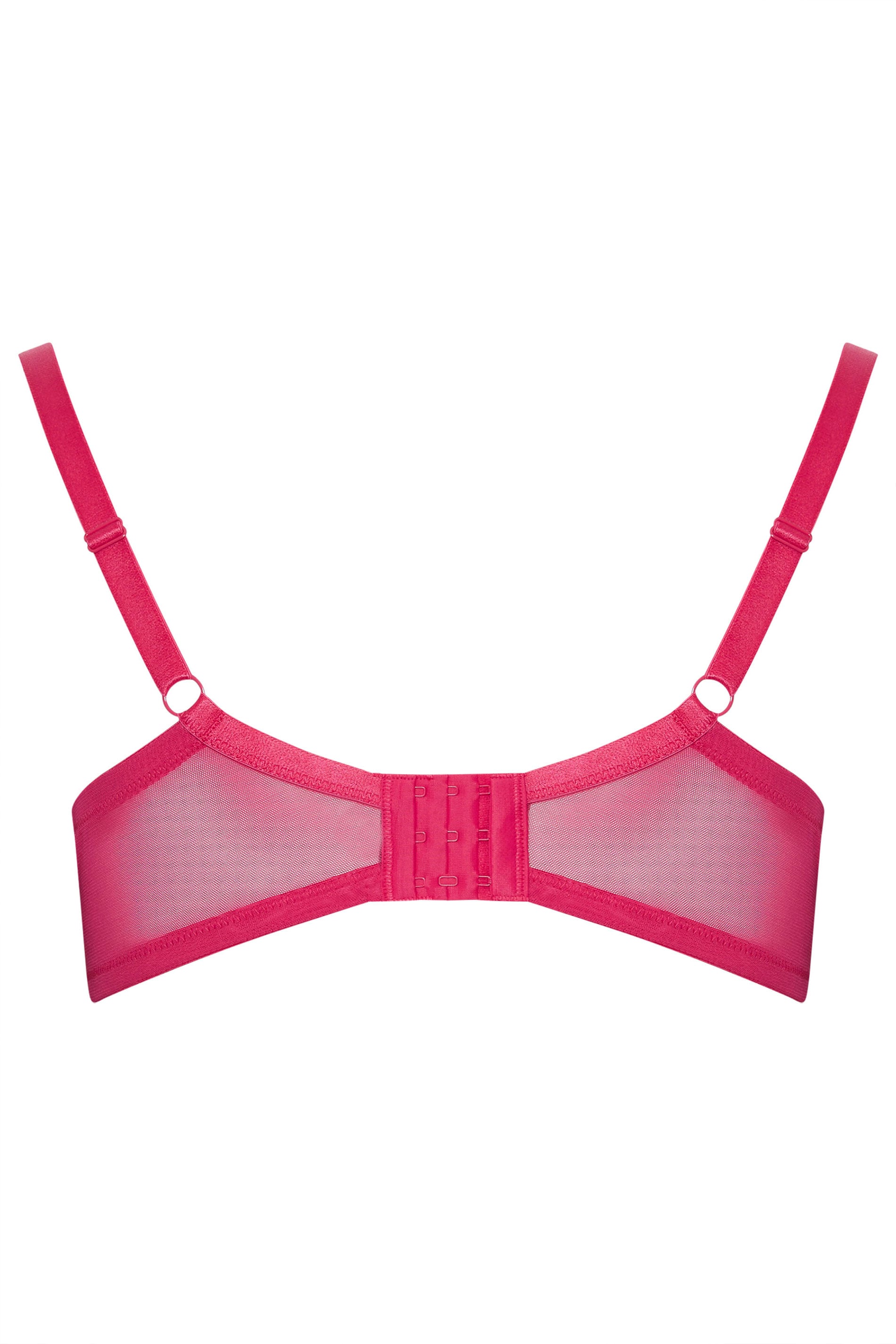 YOURSET 2 PACK Plus Size Black & Pink Burnout Stripe T-Shirt Bras | Yours Clothing 10