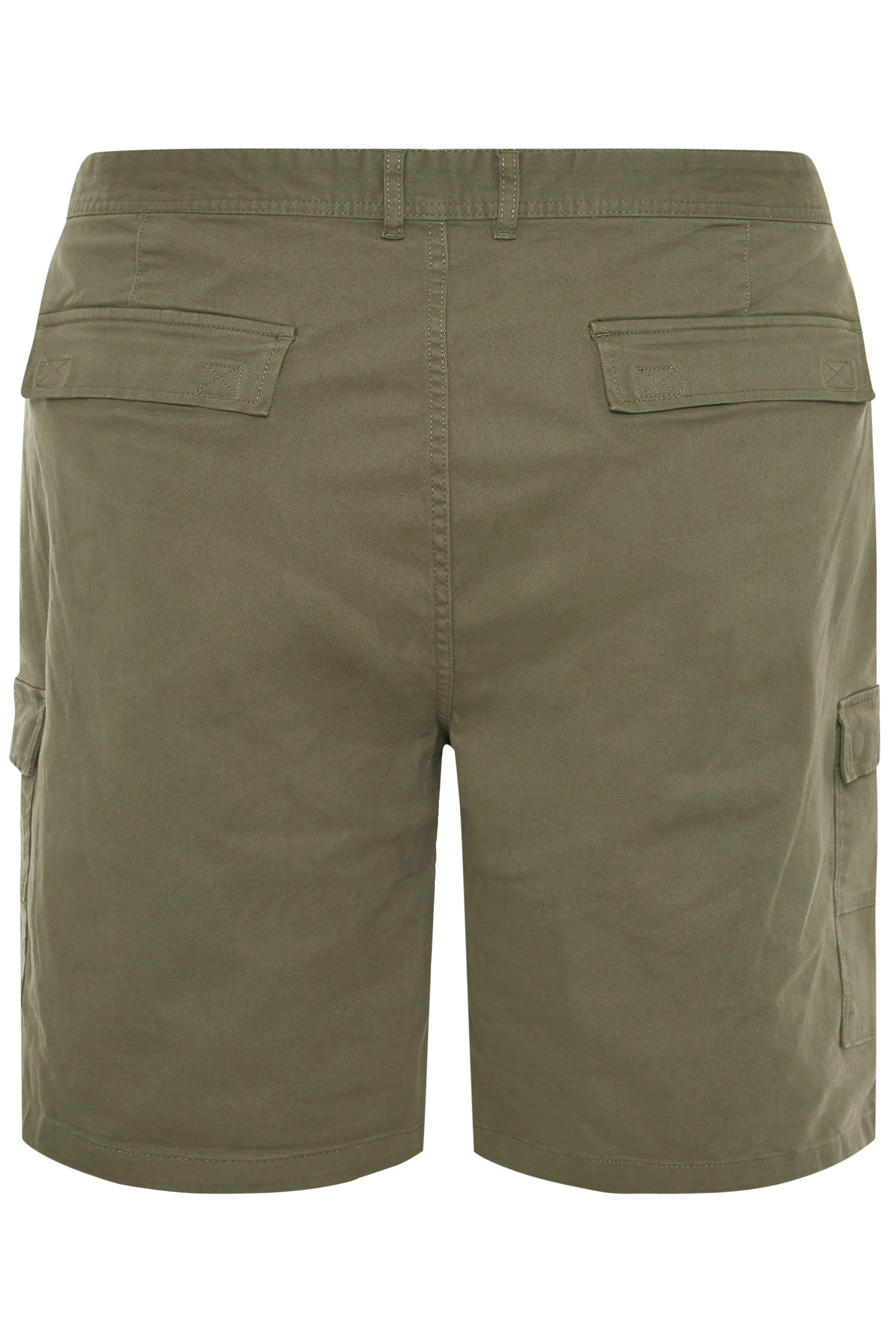 BadRhino Khaki Green Stretch Cargo Shorts | BadRhino 8