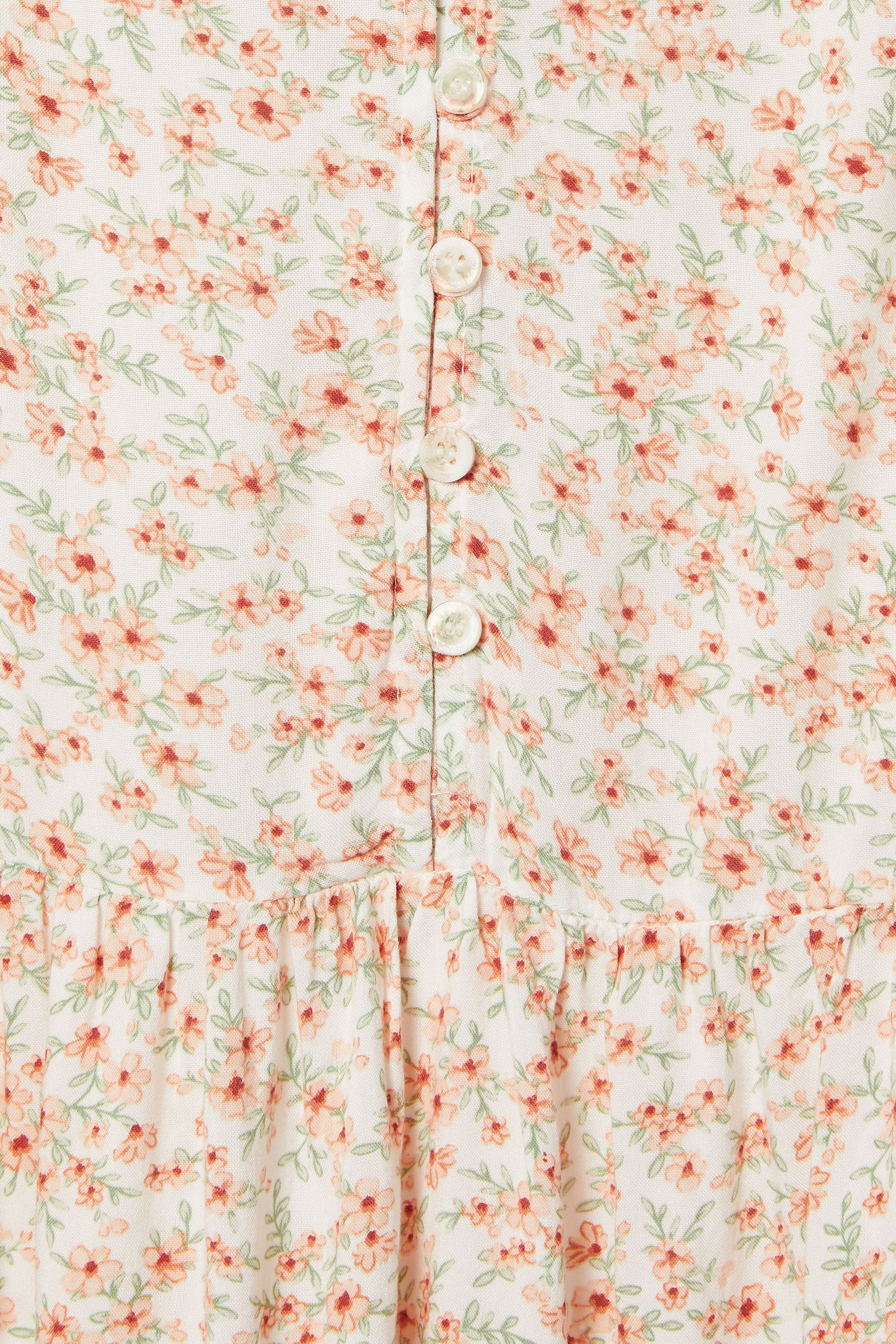 YOURS Plus Size White Ditsy Floral Print Strappy Sundress | Yours Clothing 6